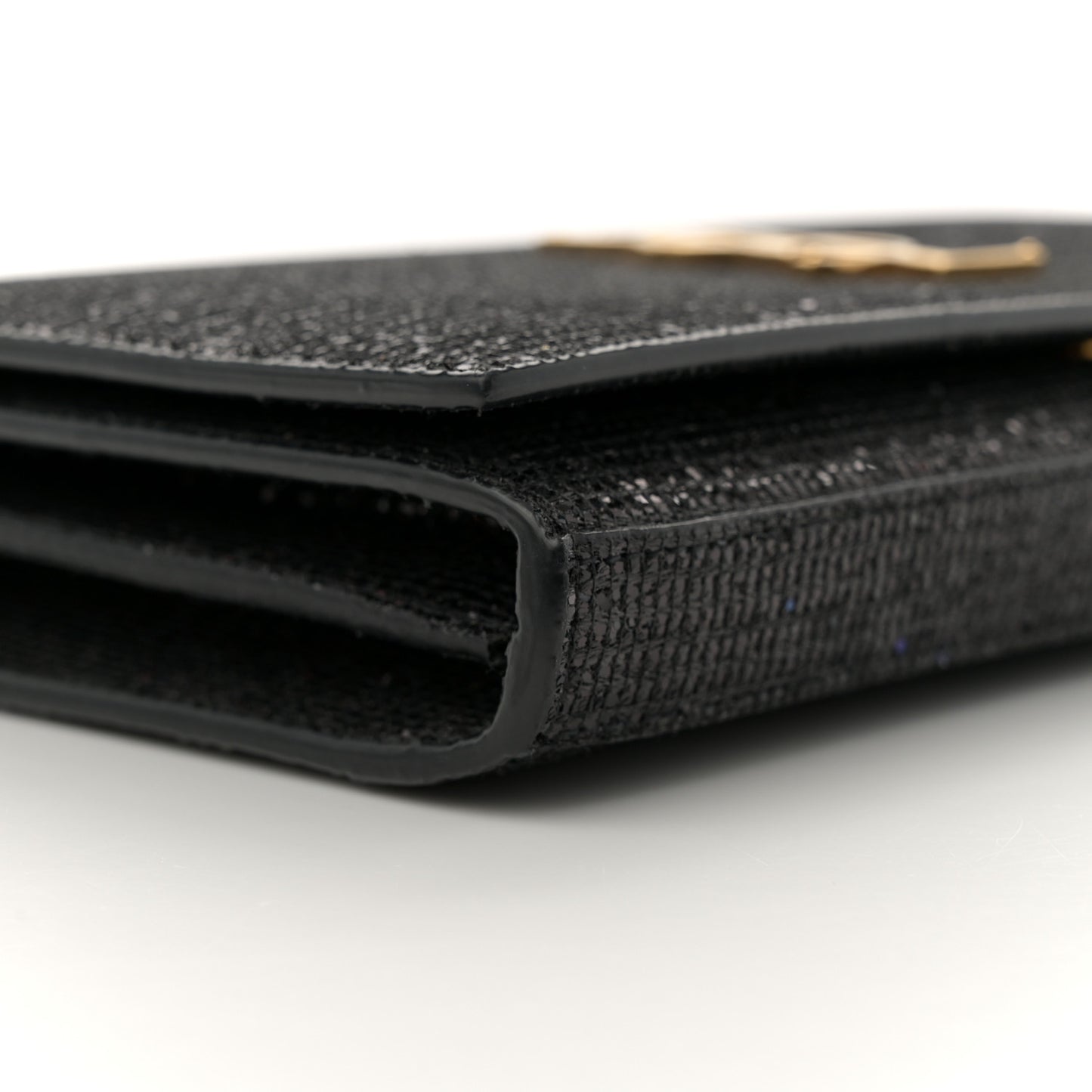 Glitter Classic Monogram Galactica Chain Wallet Black