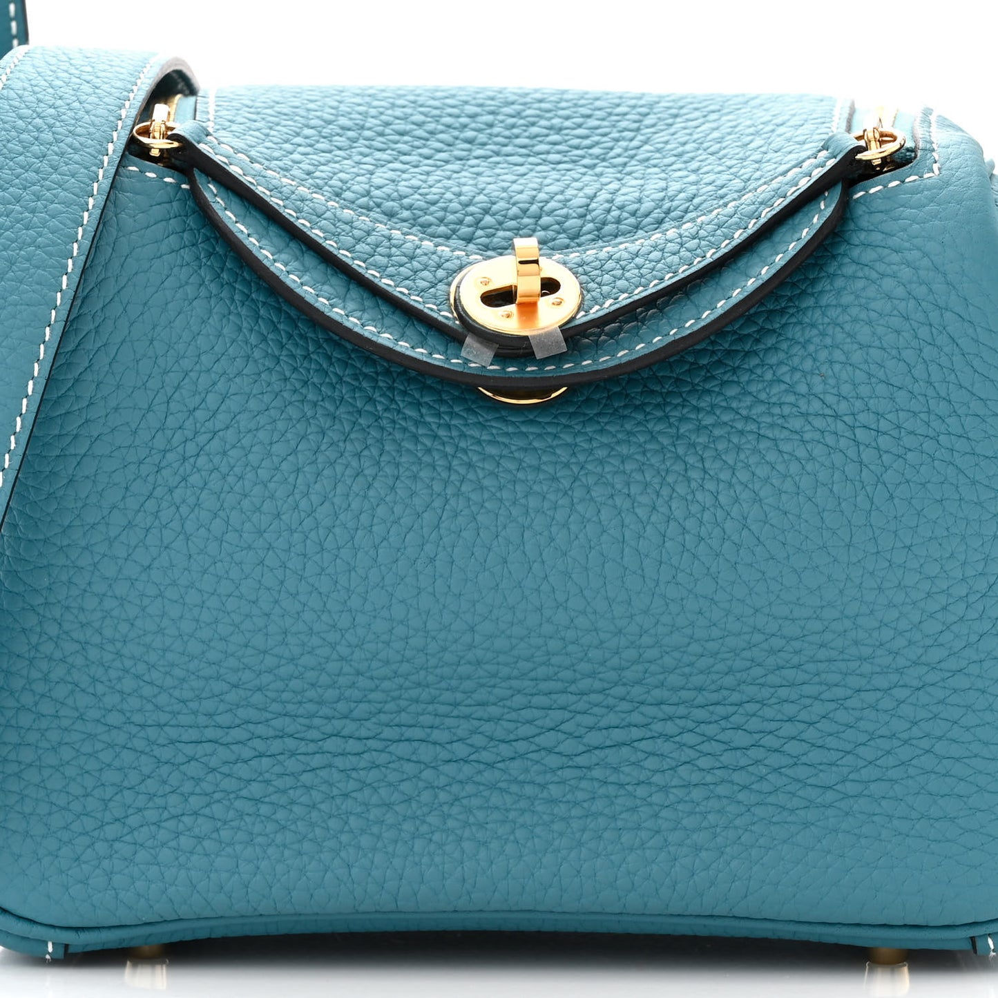 Taurillon Clemence Mini Lindy 20 New Bleu Jean