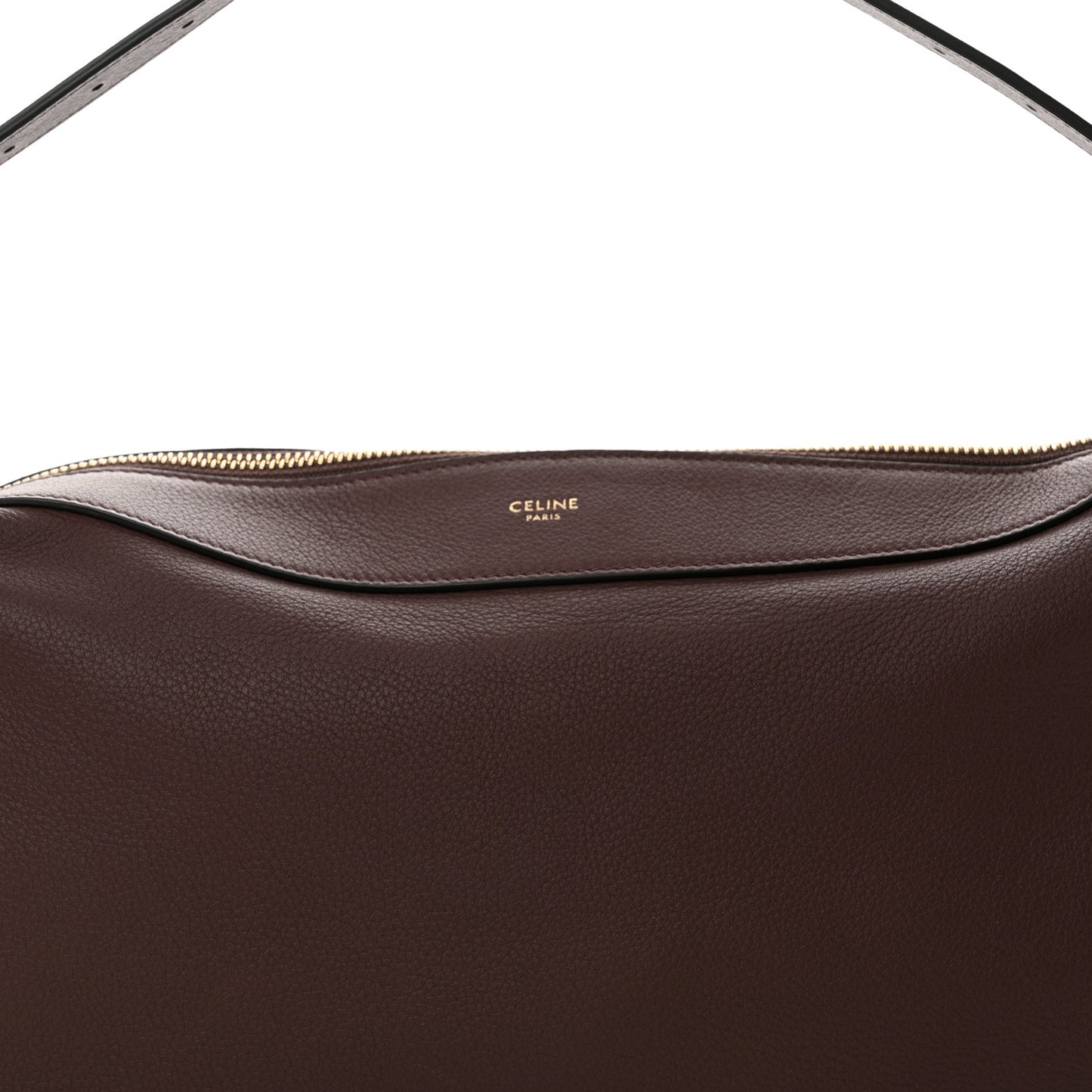 Supple Calfskin Medium Romy Shoulder Bag Hickory