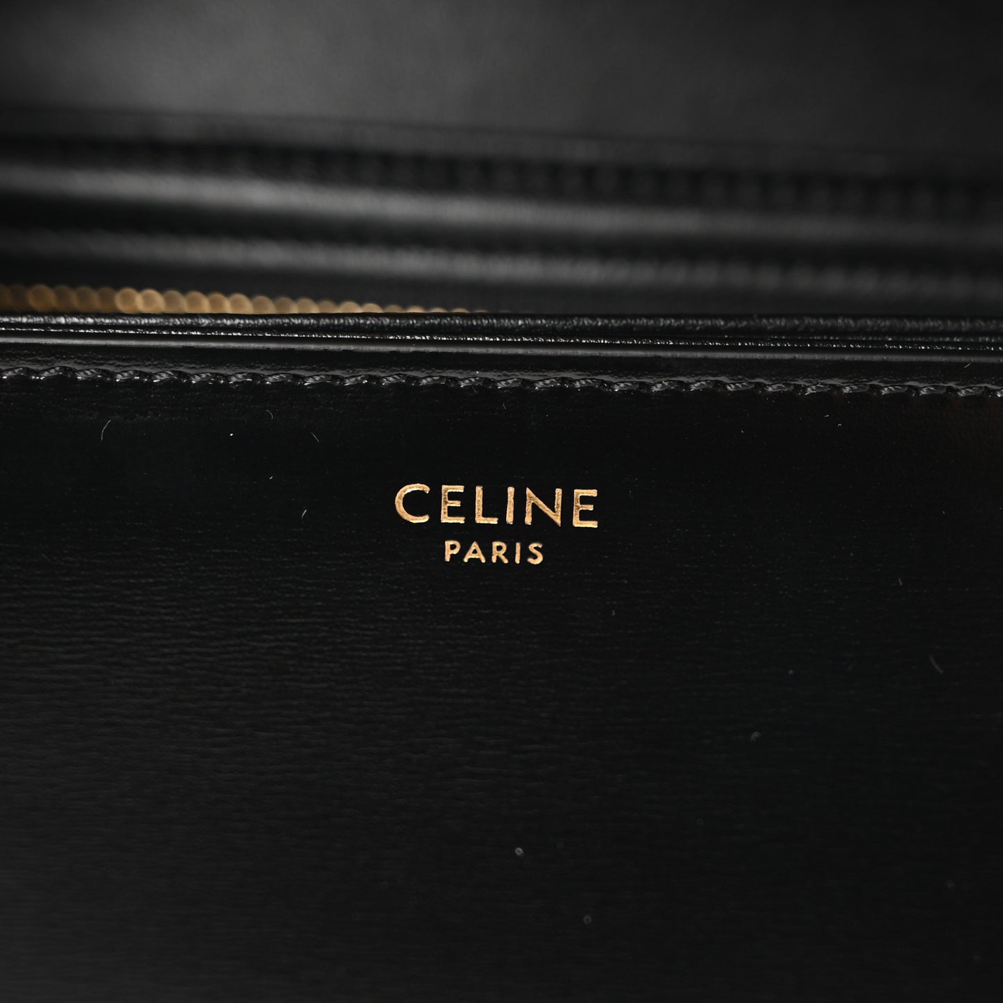 Shiny Calfskin Teen Triomphe Black