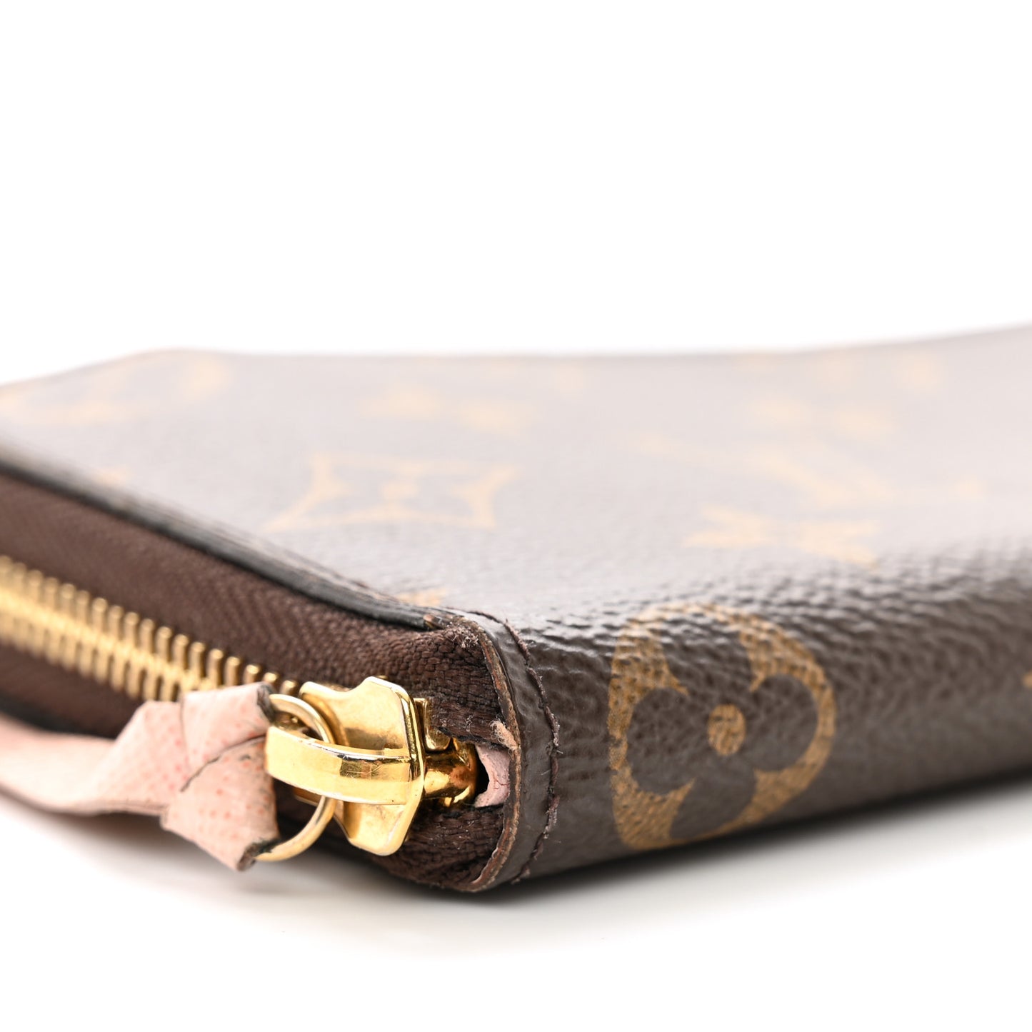 Monogram Clemence Wallet Rose Ballerine