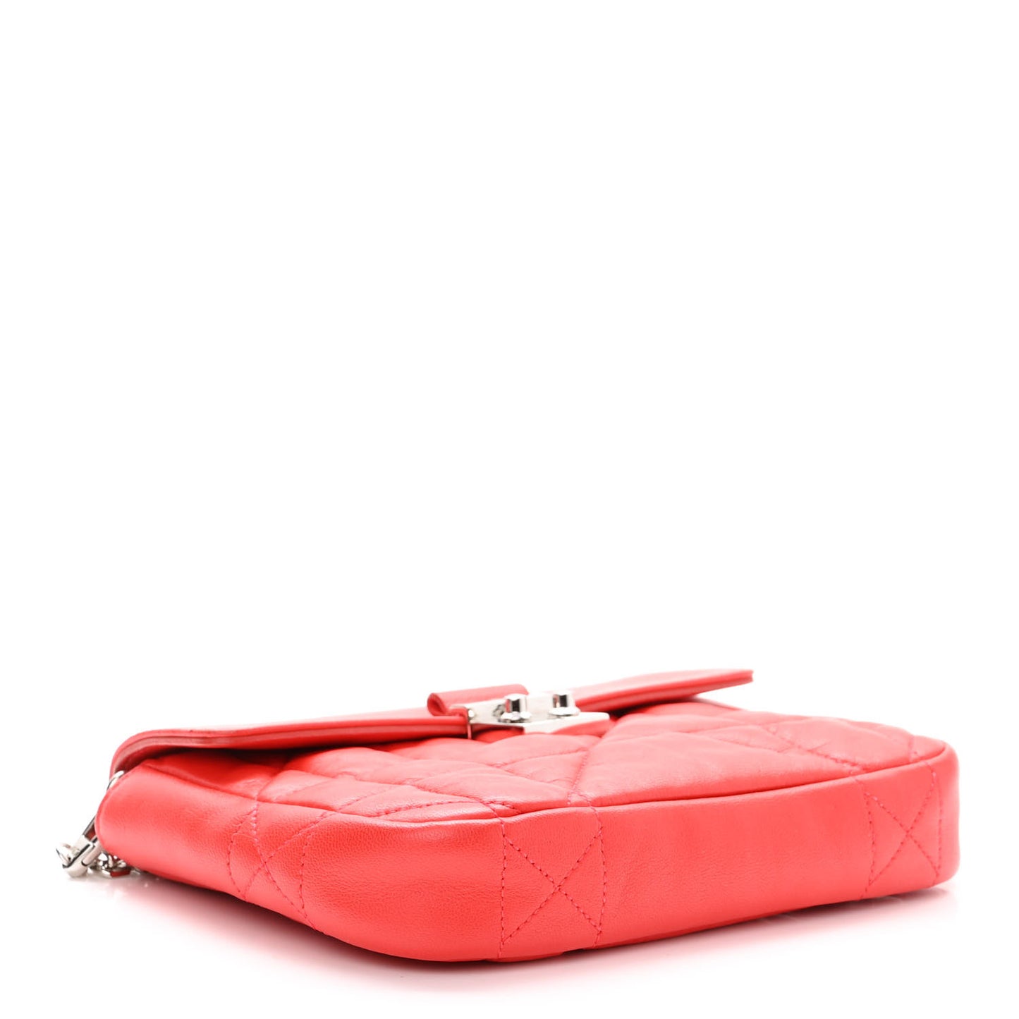 Lambskin Miss Dior Promenade Pouch Red