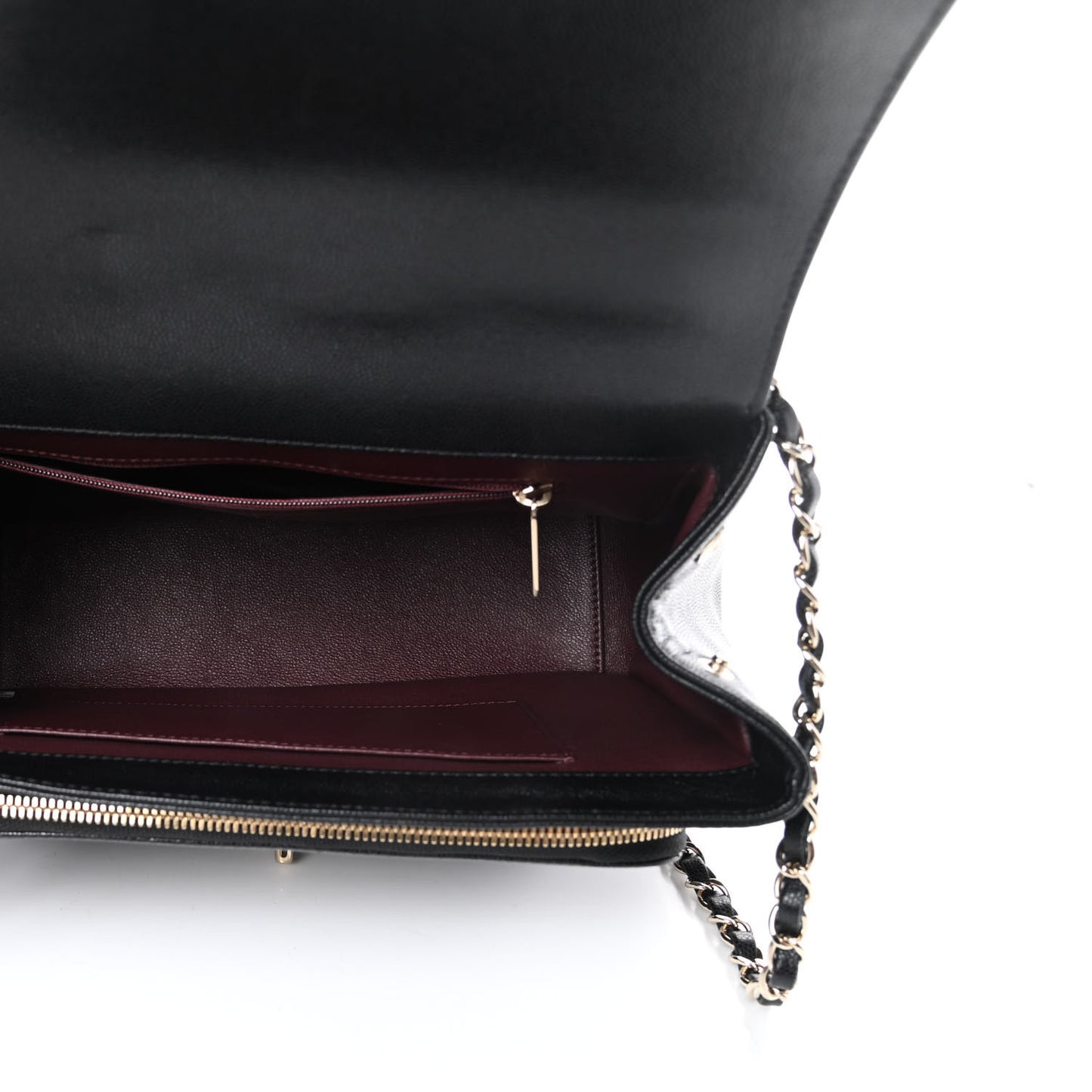 Caviar Quilted Large Business Affinity Flap Black