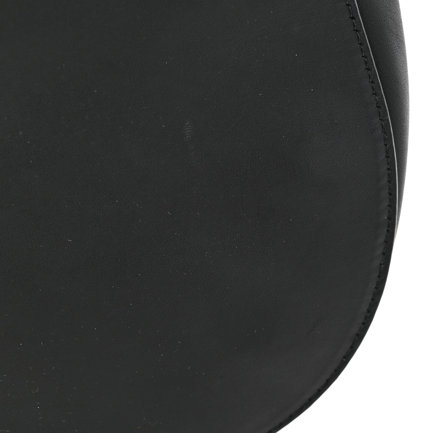 Ultra Matte Calfskin Saddle Bag Black
