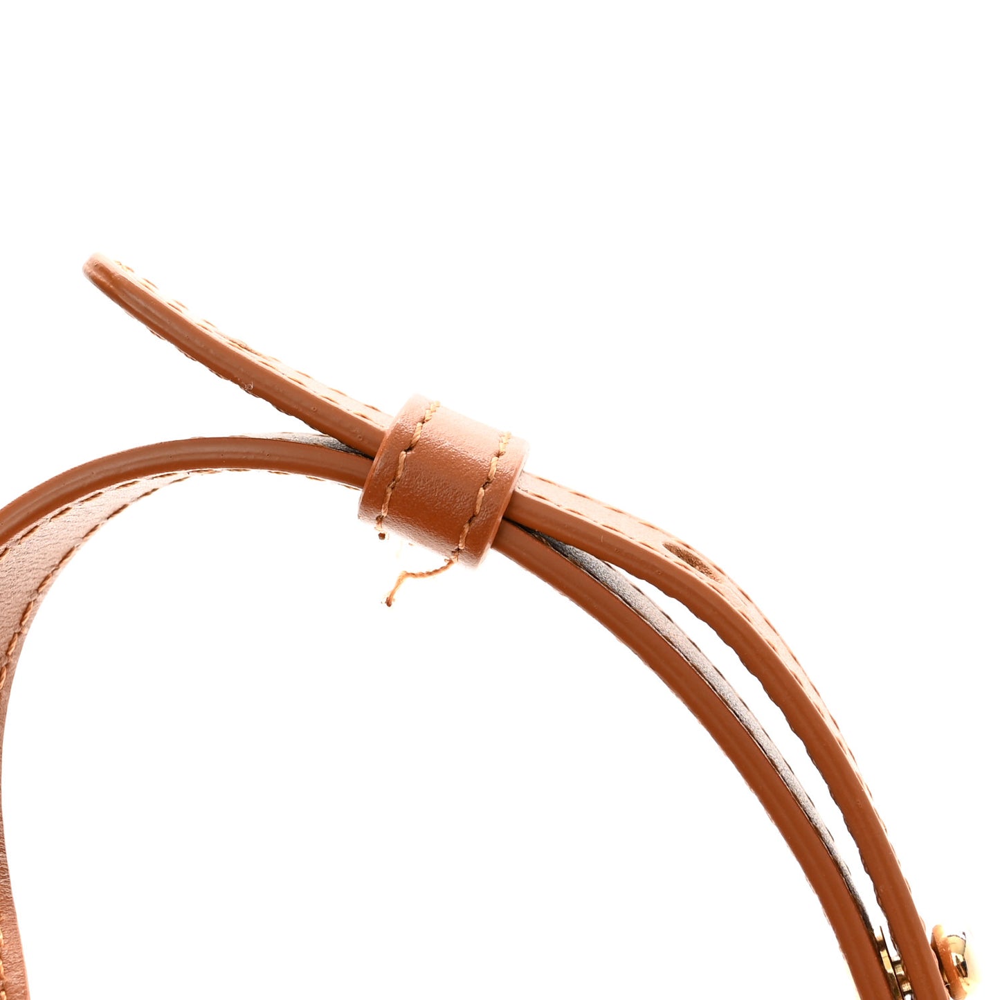 Calfskin Mini Mini Bucket Bag Camello