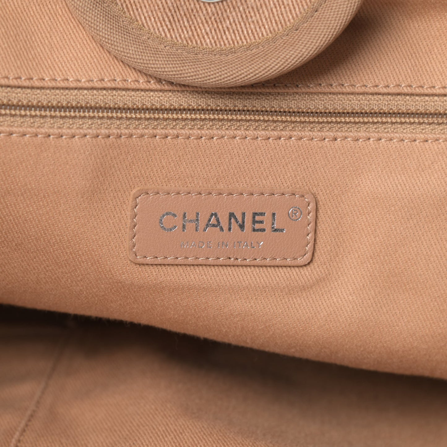 Canvas Sequin Medium Deauville Tote Ecru