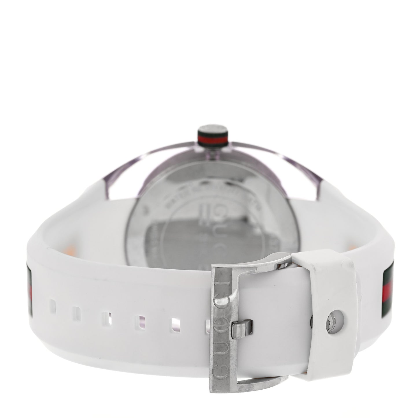 Stainless Steel Rubber 46mm Sync Web Quartz Watch White