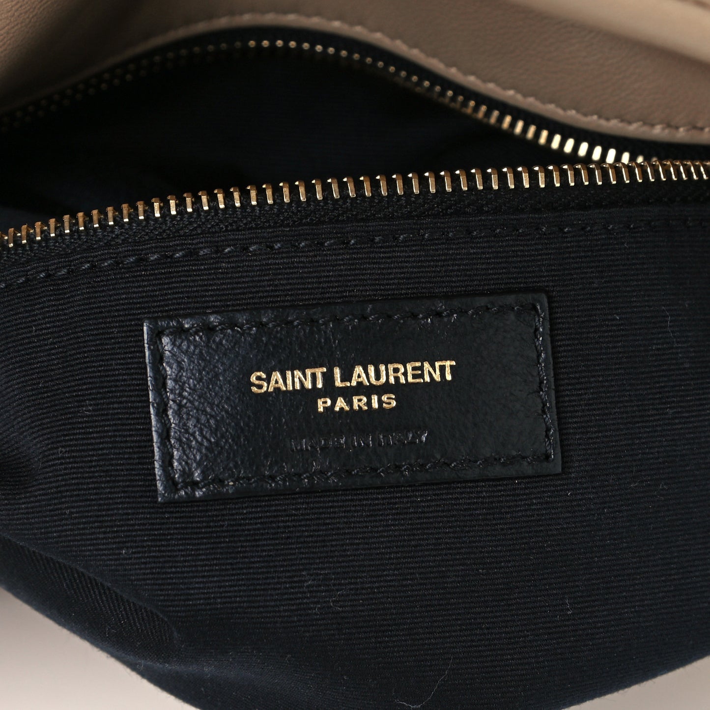 Lambskin Quilted Small Loulou Puffer Monogram Chain Satchel Dark Beige