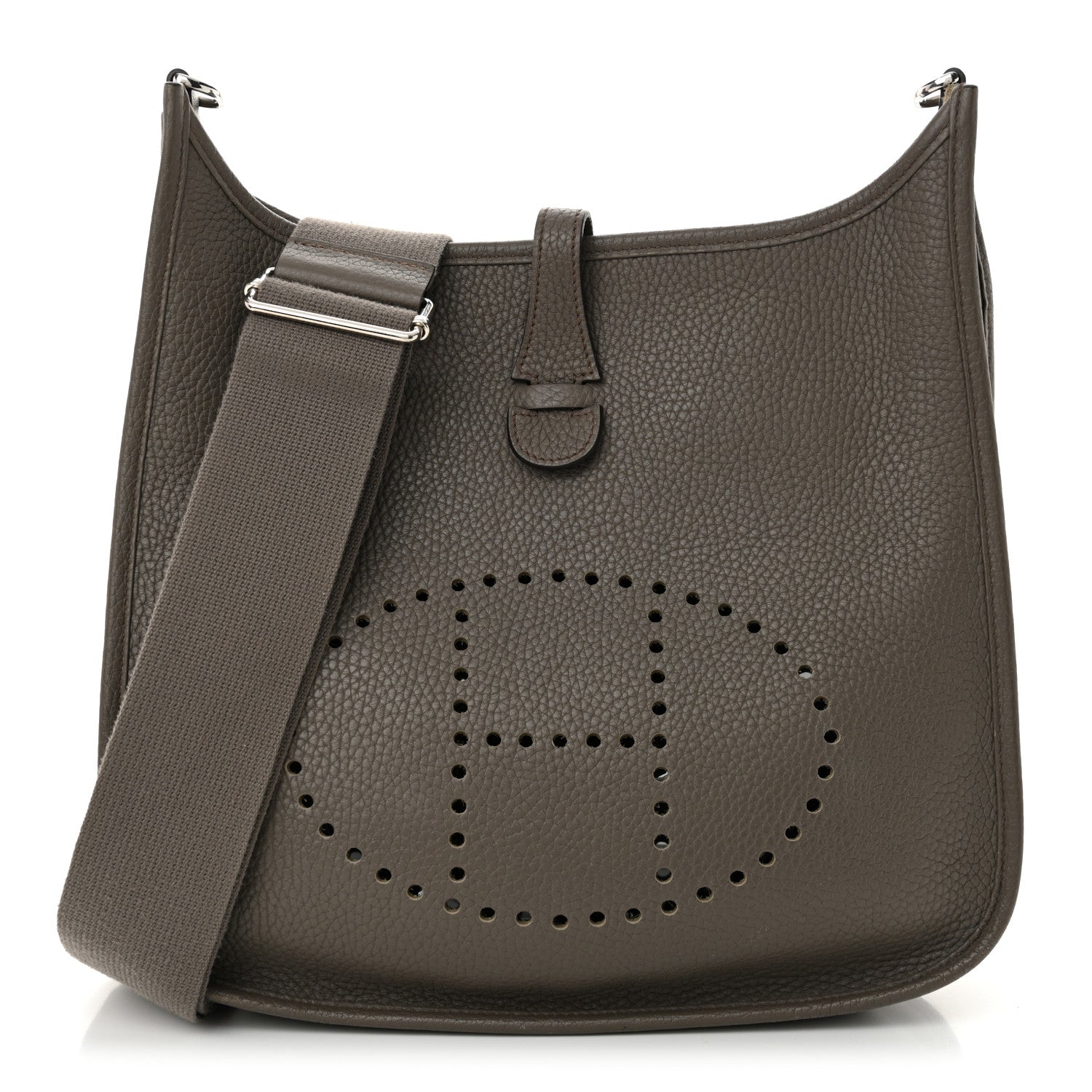 Hermes Taurillon Clemence Evelyne III PM Etain 1 of 11