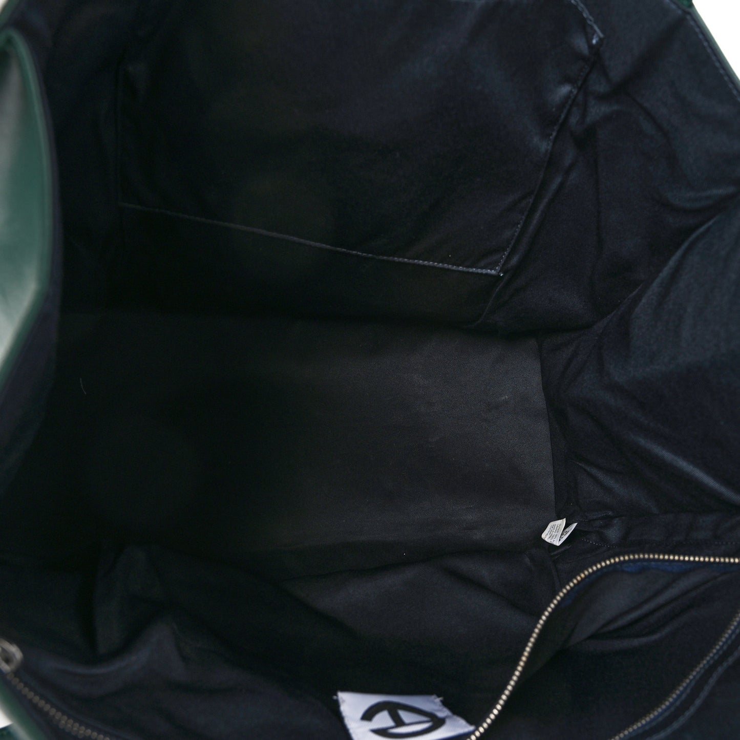 Vegan Leather Large Shopping Bag Dark Olive