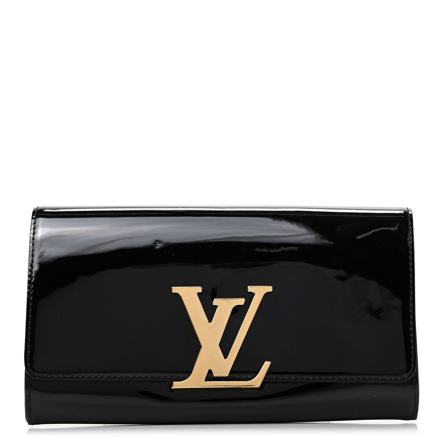 Louis Vuitton Patent Louise EW Clutch Black 1 of 9