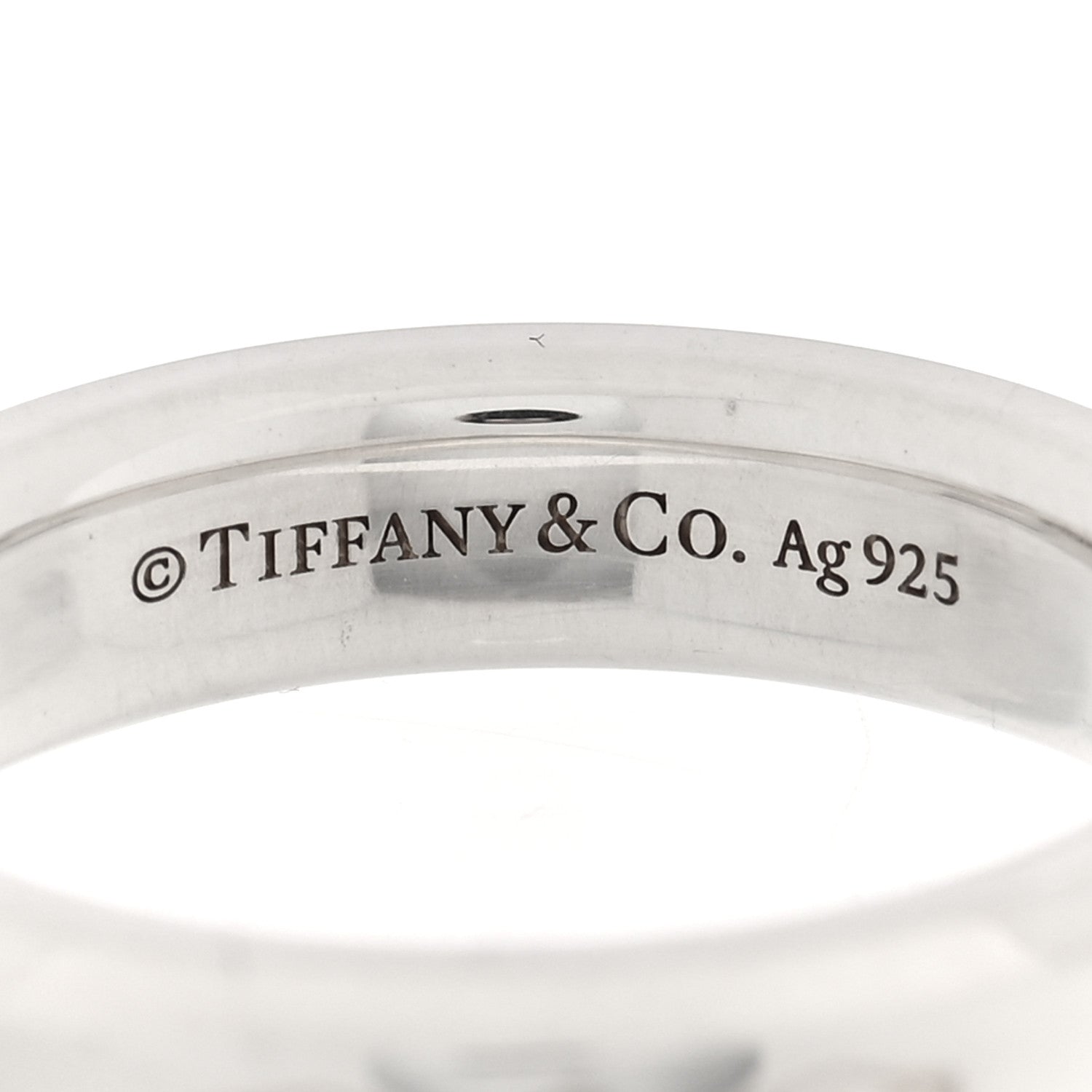 Tiffany Sterling Silver 1837 Makers Narrow Slice Ring 49 5 6 of 7
