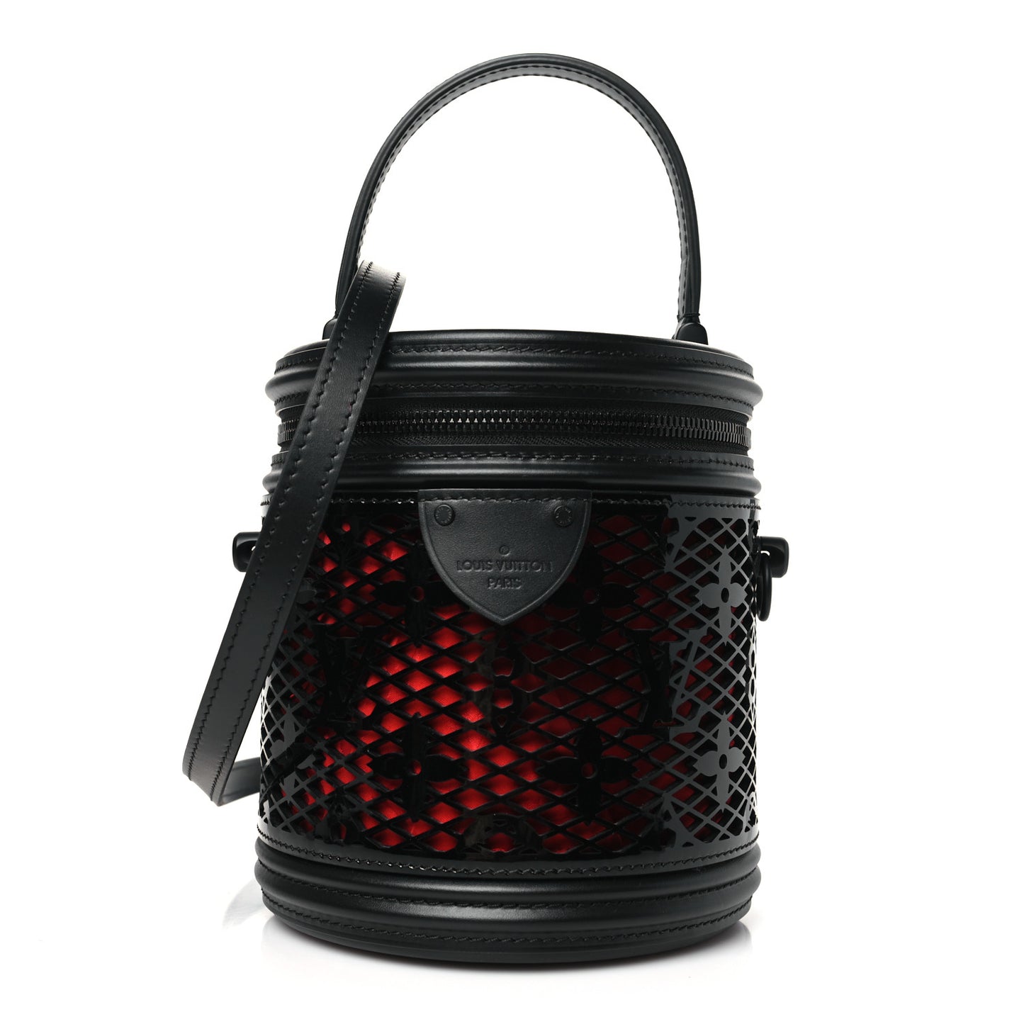 Patent Calfskin Monogram Cannes Black