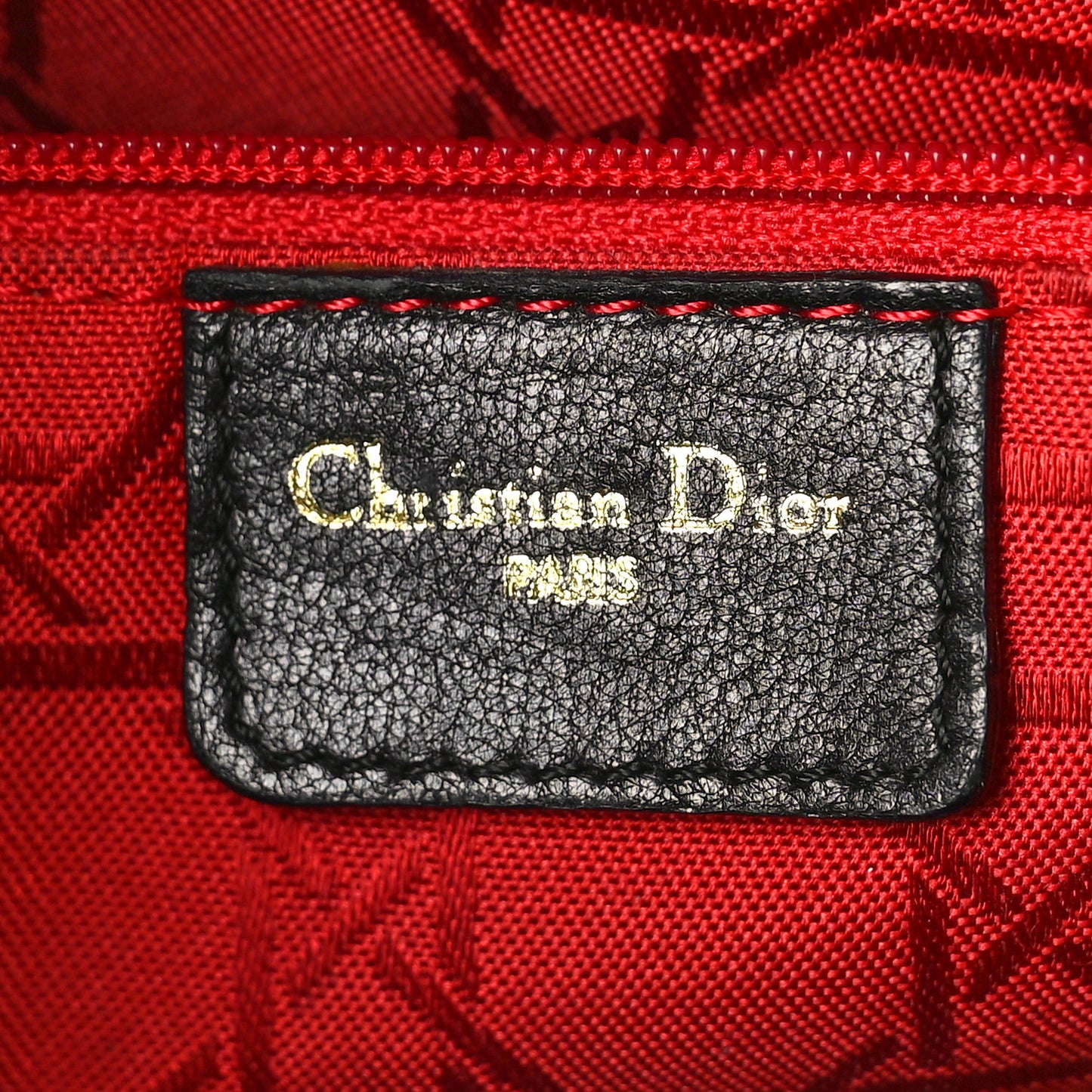 Lambskin Cannage Medium Lady Dior Black