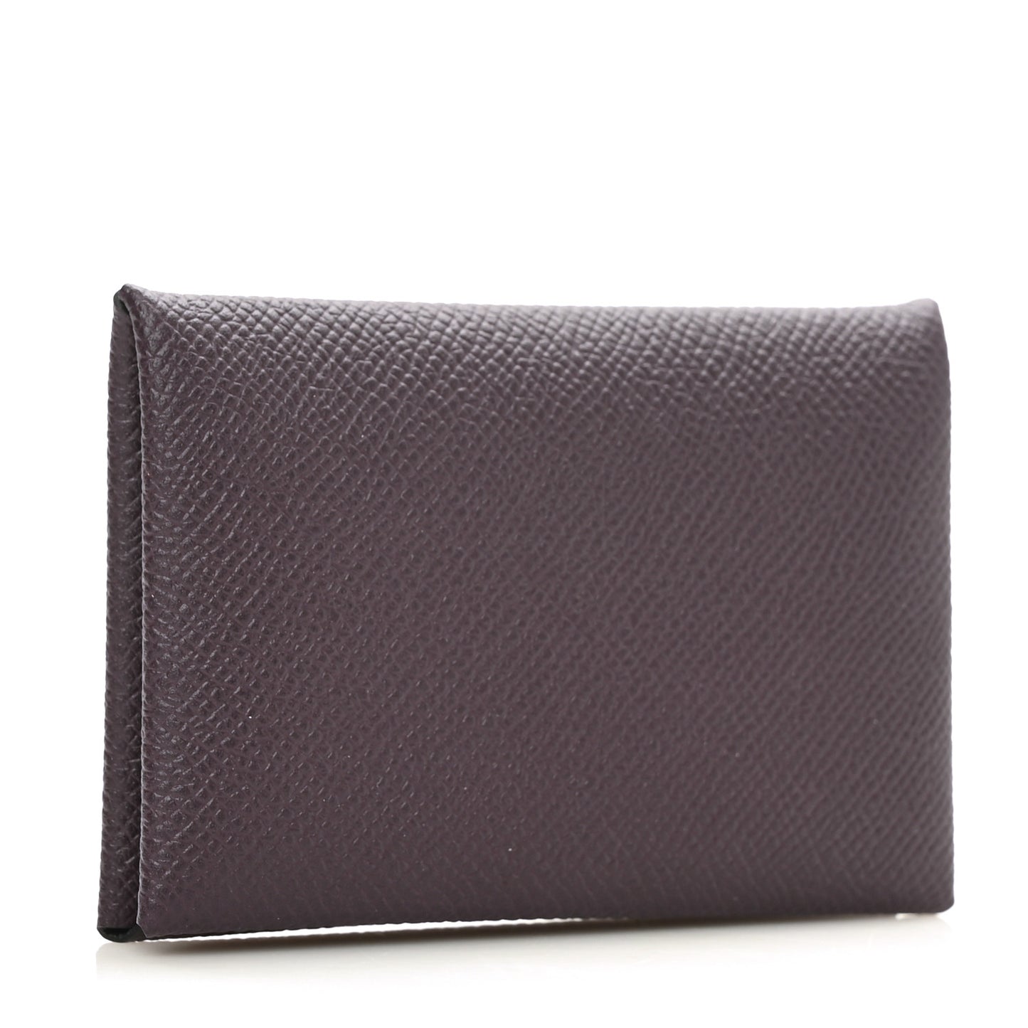 Epsom Calvi Card Case Raisin