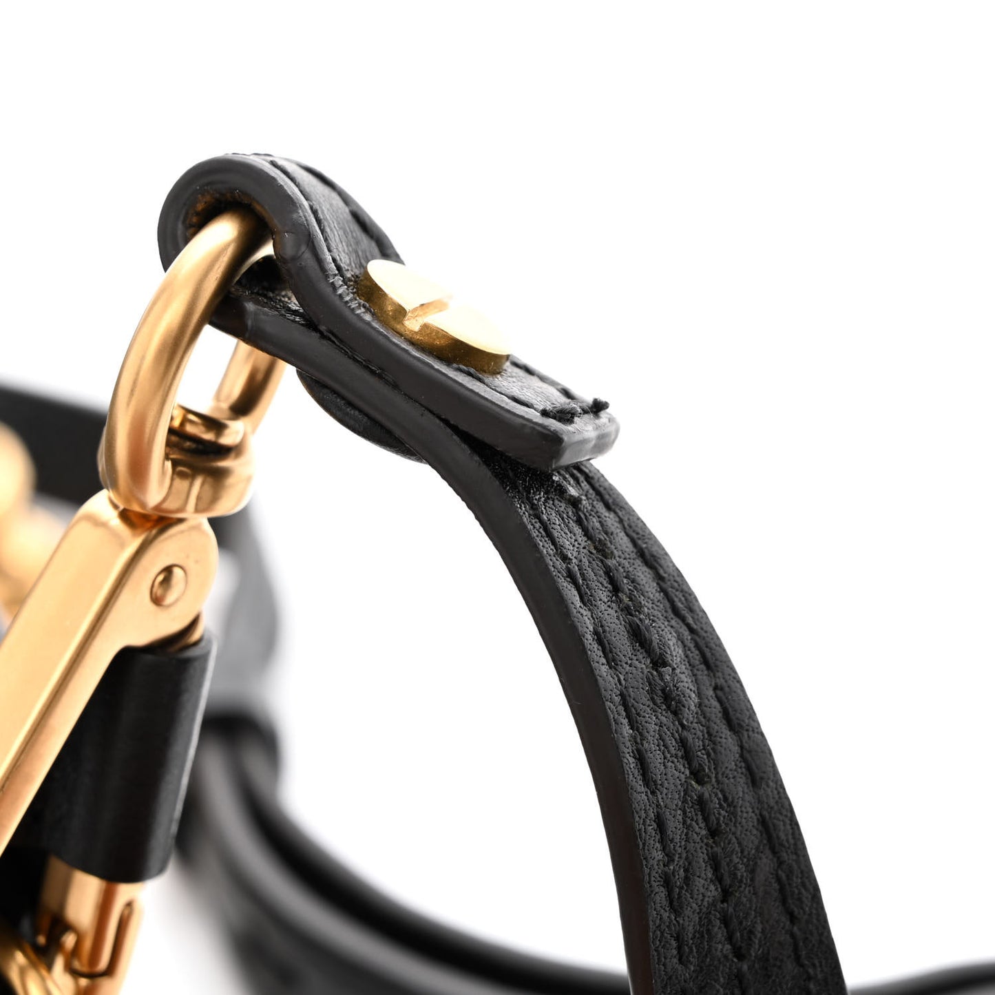 Calfskin Small Nile Bracelet Minaudiere Bag Black