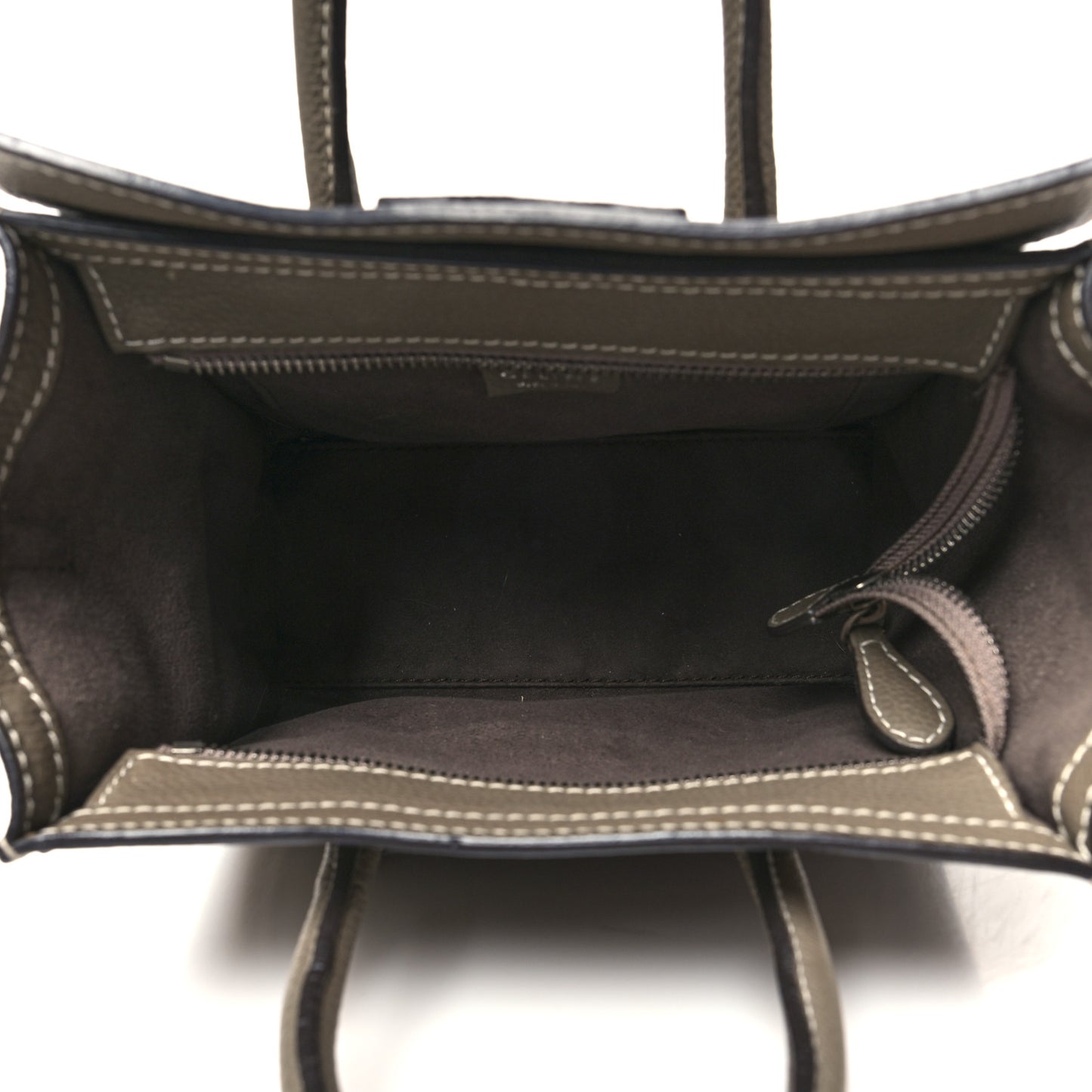 Drummed Calfskin Nano Luggage Souris