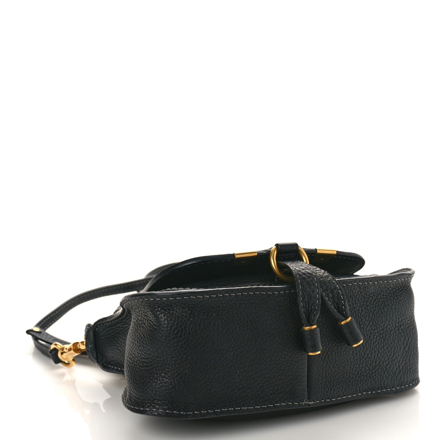 Calfskin Mini Marcie Satchel Black