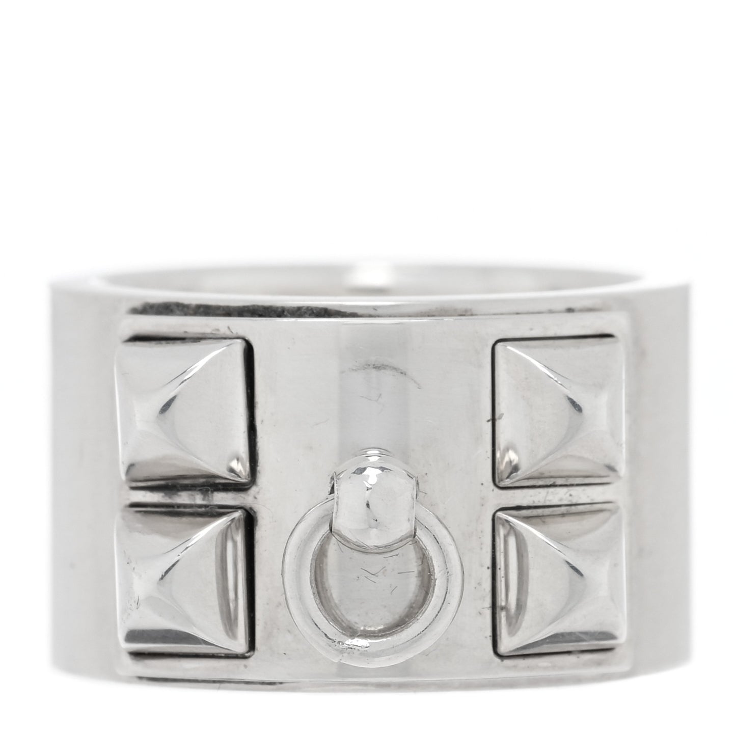Sterling Silver Collier De Chien CDC Ring 51 5.75