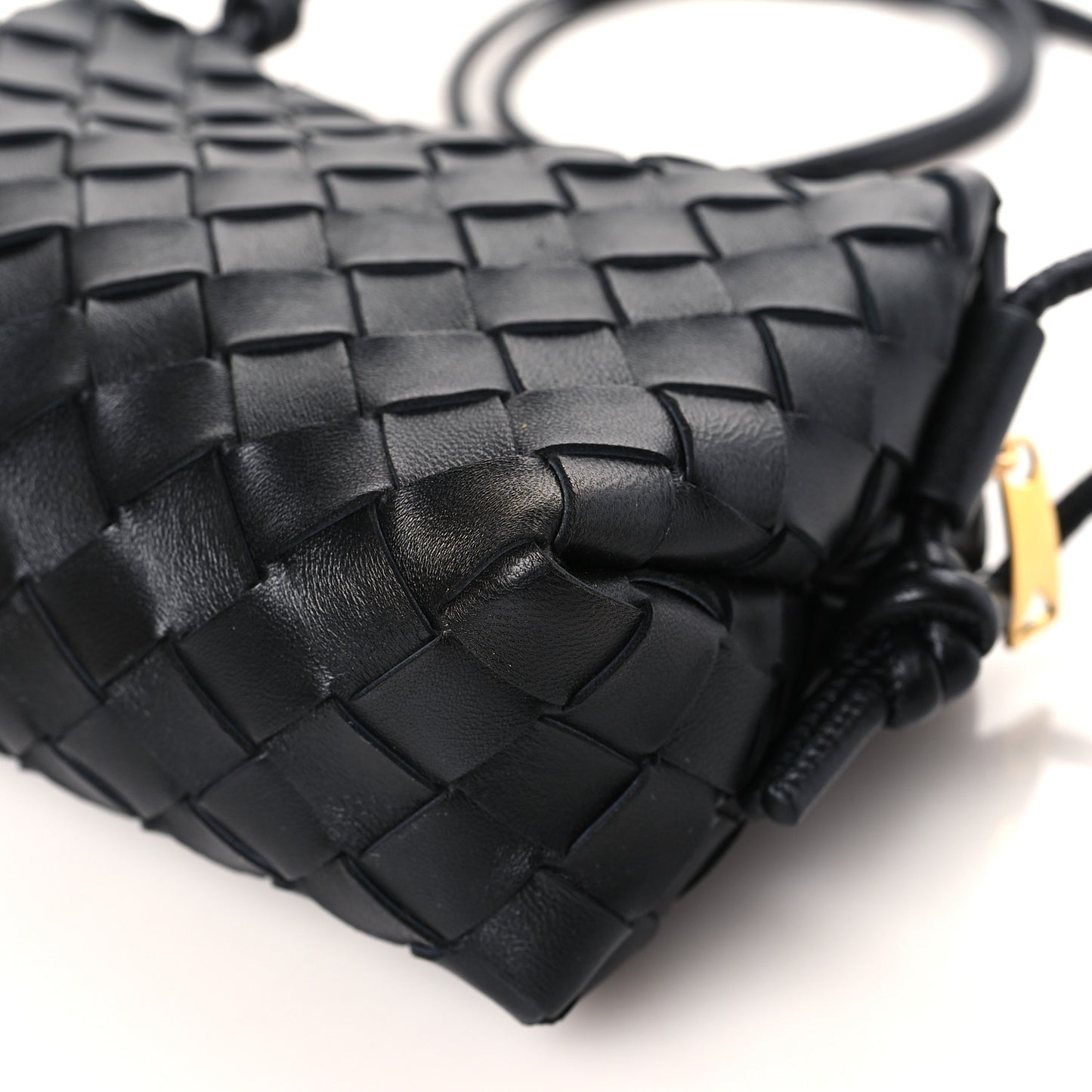 Nappa Intrecciato Mini Loop Camera Bag Black