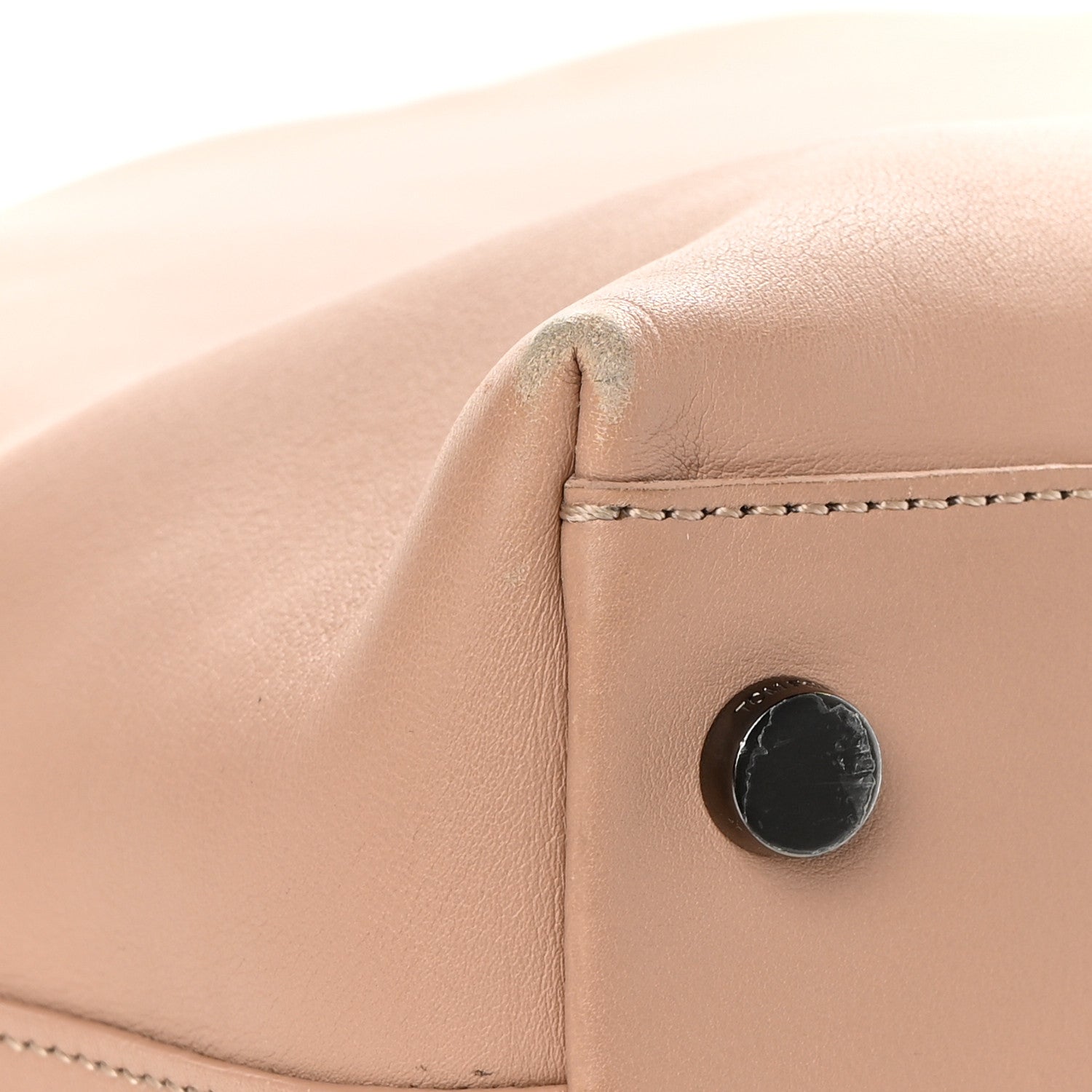 Tom Ford Calfskin Fisherman Hook Drawstring Hobo Bag Blush Nude 12 of 17