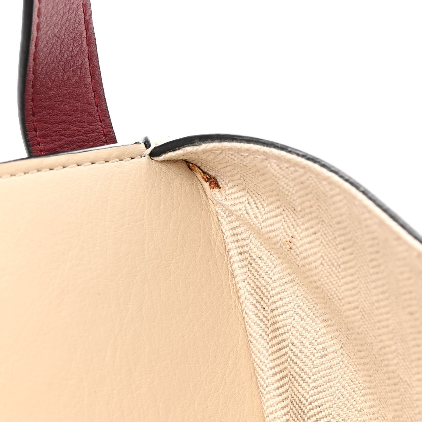 Calfskin Small Hammock Shoulder Bag Garnet Ivory