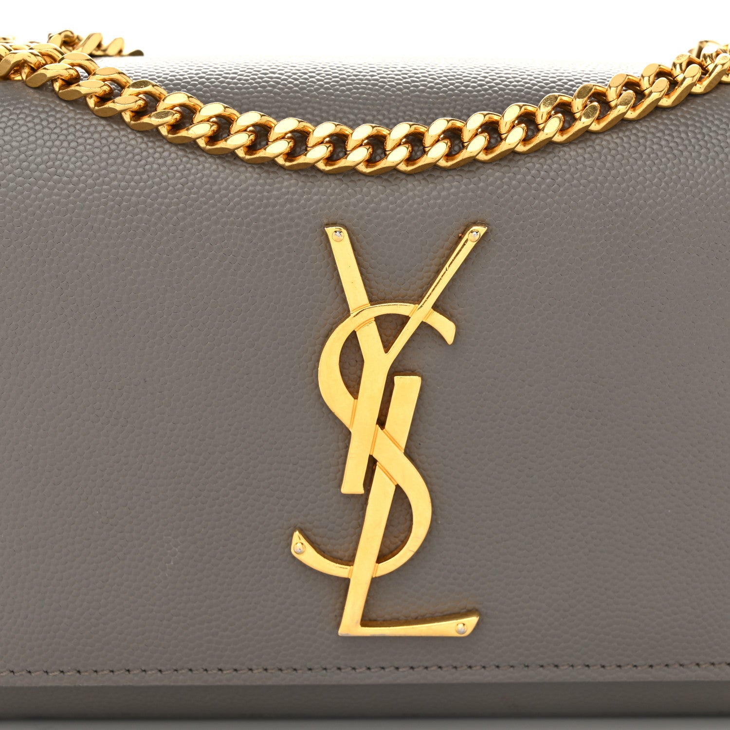 Saint Laurent Grain De Poudre Small Monogram Kate Satchel Eather 7 of 10
