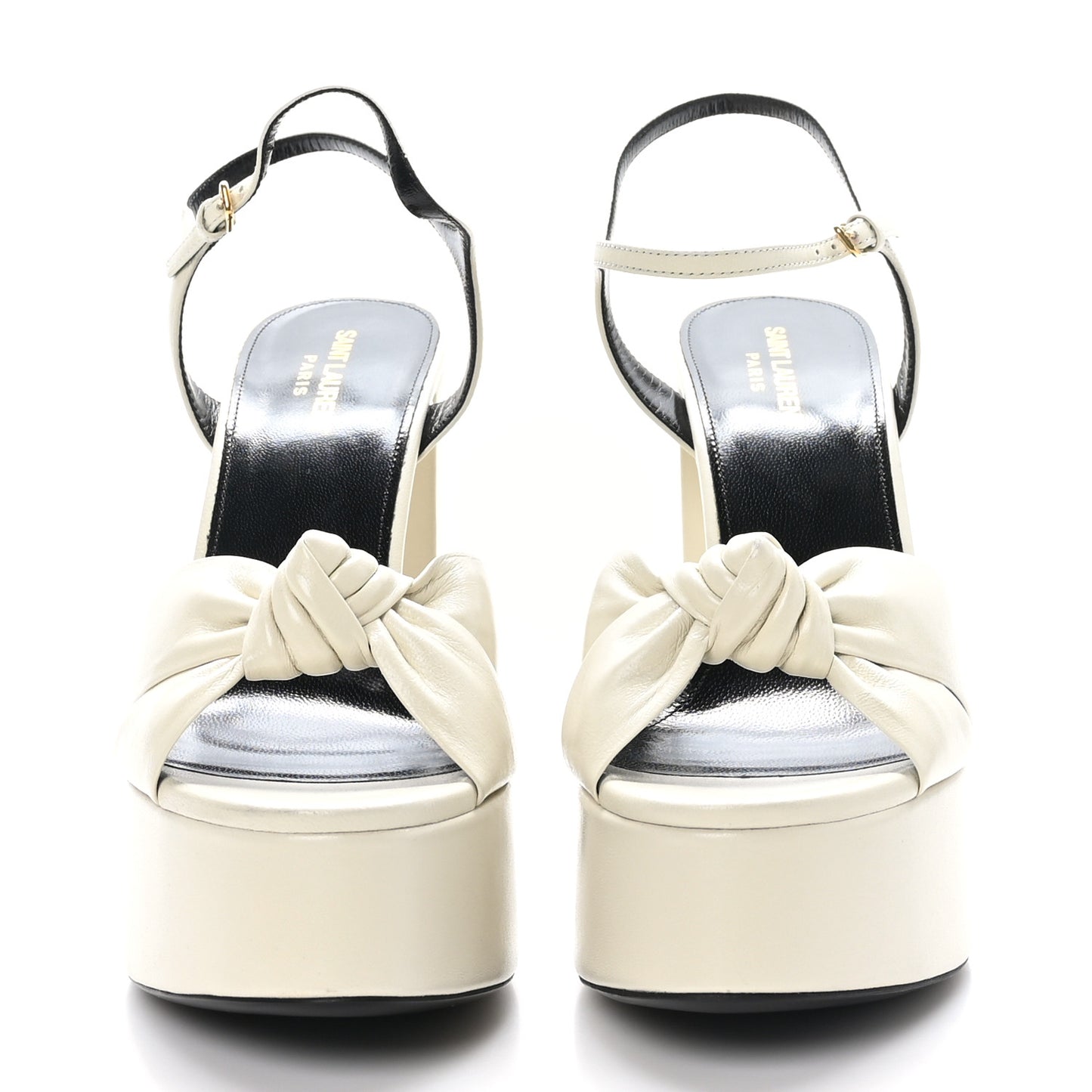 Vendome Bianca 85 Platform Sandals 41 Pearl