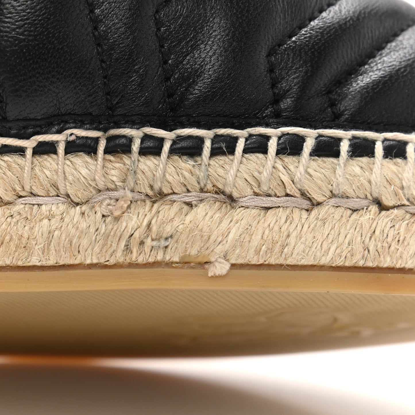 Nappa Matelasse Mens GG Marmont Espadrilles 11 Black