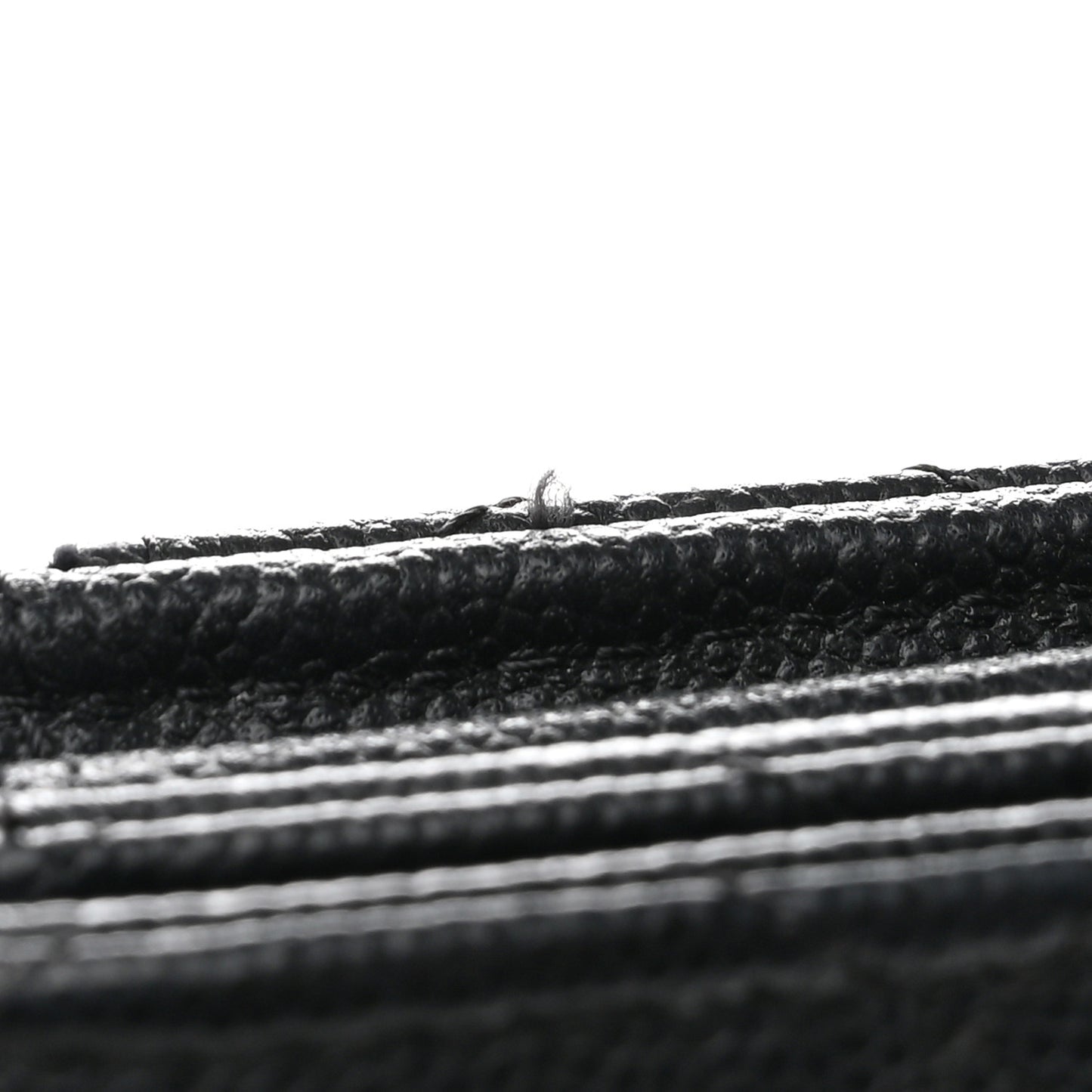 Caviar Quilted Medium Flap Wallet Black