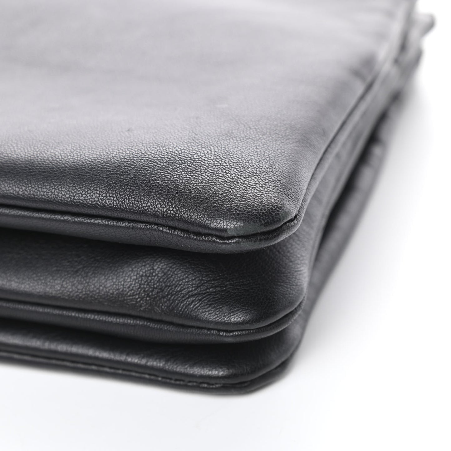 Goatskin Large Trio Crossbody Bag Black