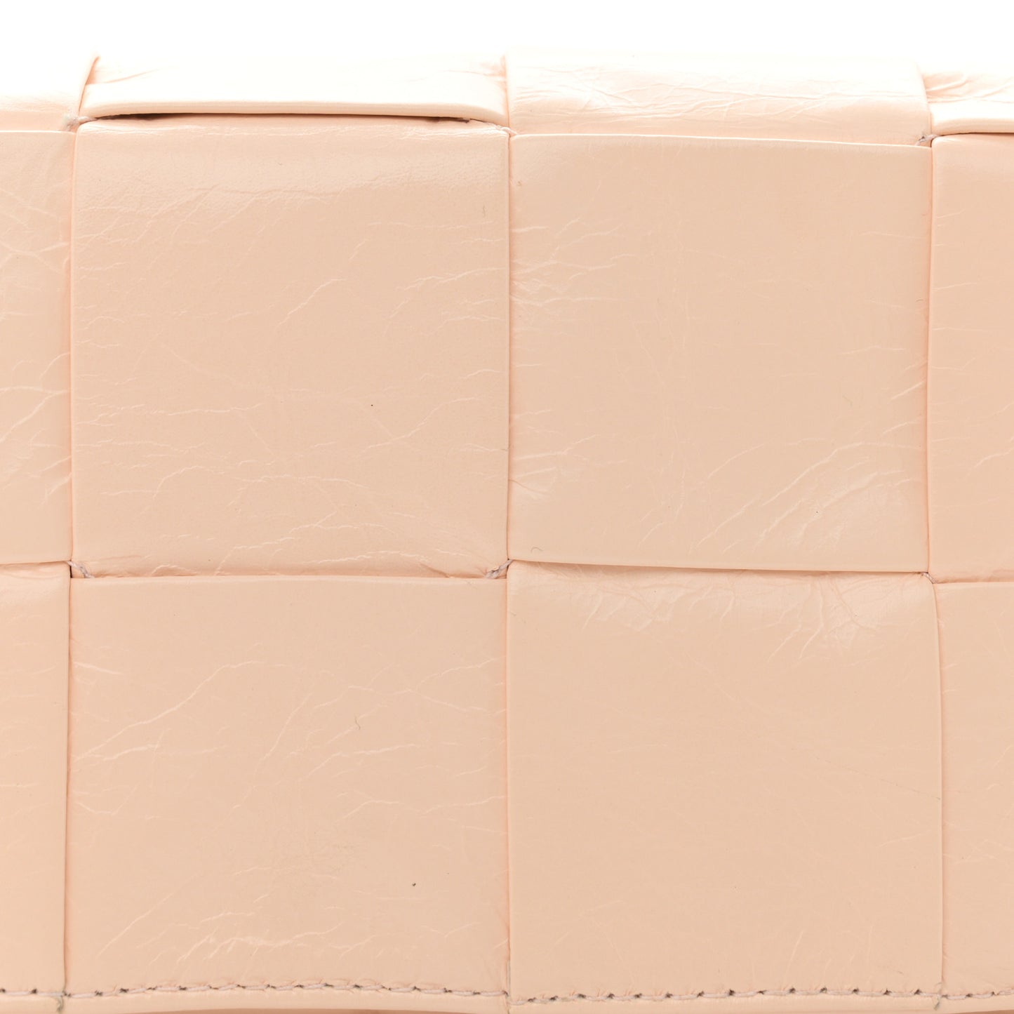 Paper Calfskin Intrecciato Cassette Belt Bag Melon Washed