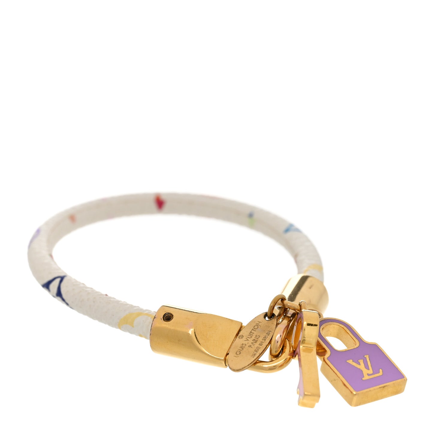 Monogram Multicolor Luck It Bracelet White