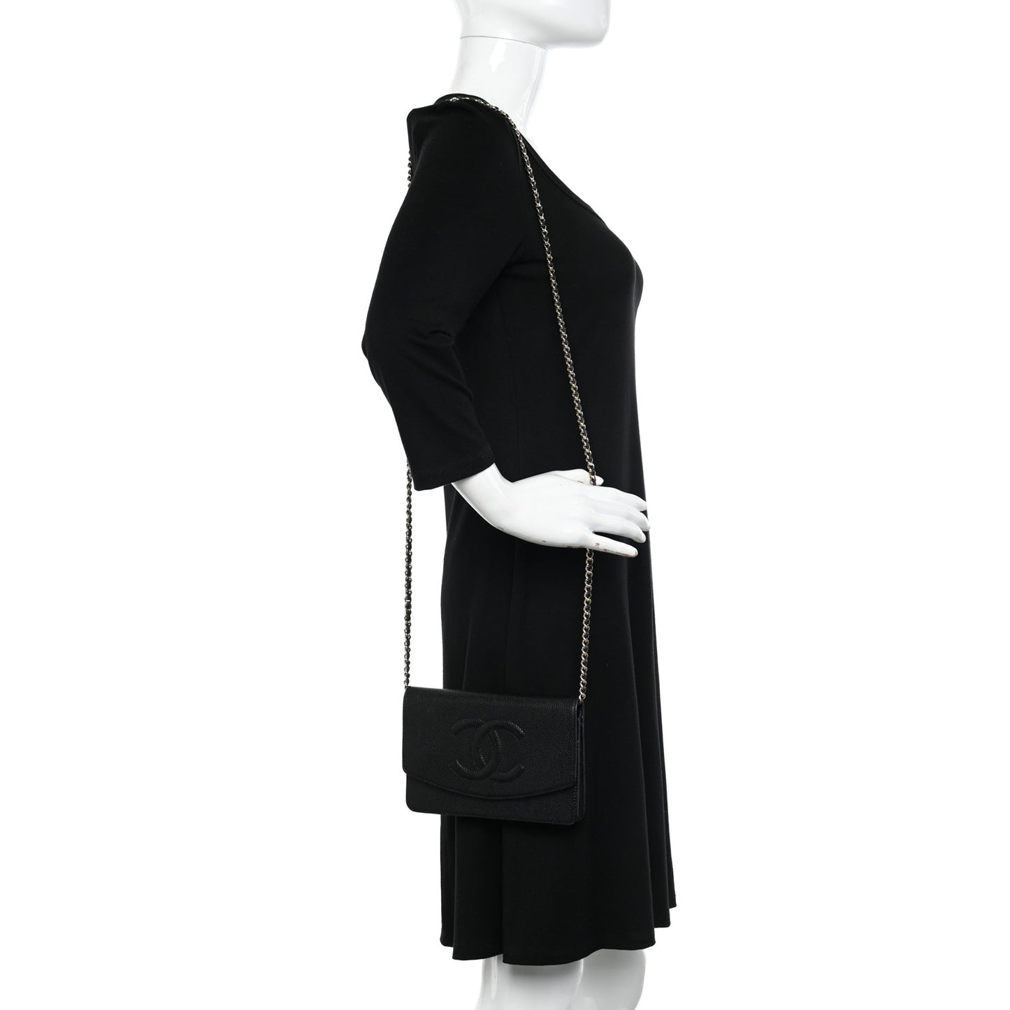 Caviar Timeless CC Wallet on Chain WOC Black