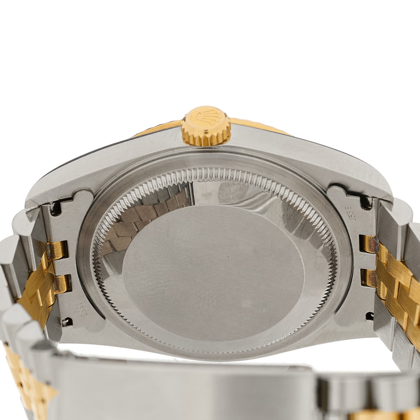 Stainless Steel 18K Yellow Gold Diamond 36mm Oyster Perpetual Datejust Watch Champagne 16233