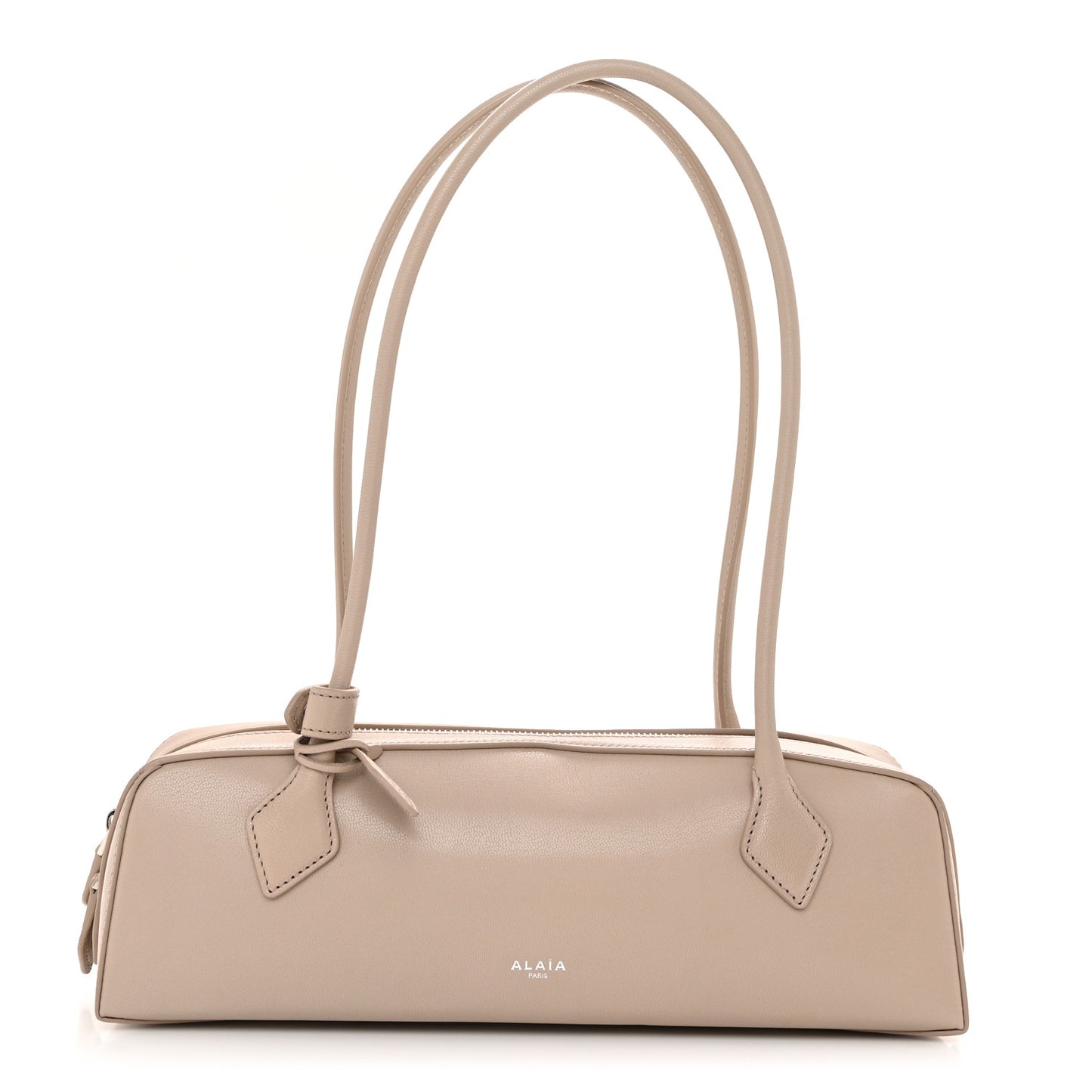 Goatskin Medium Le Teckel Bag Grege
