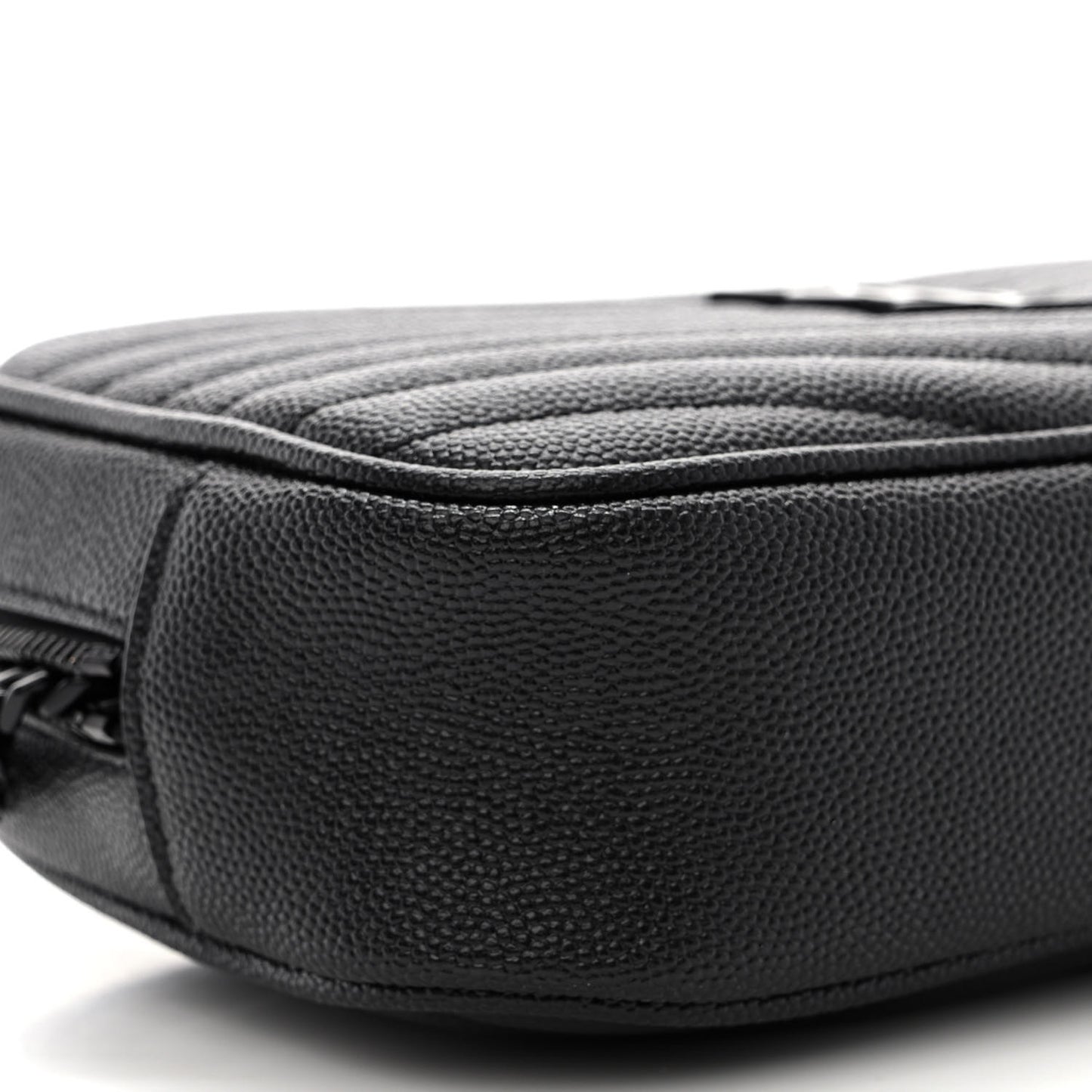 Grain De Poudre Matelasse Monochrome Monogram Mini Lou Camera Bag Black