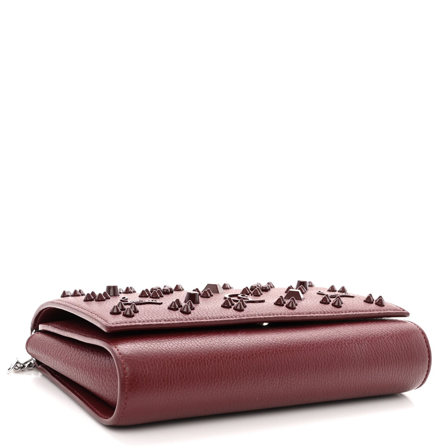 Calfskin Spikes Loubinthesky Paloma Clutch
