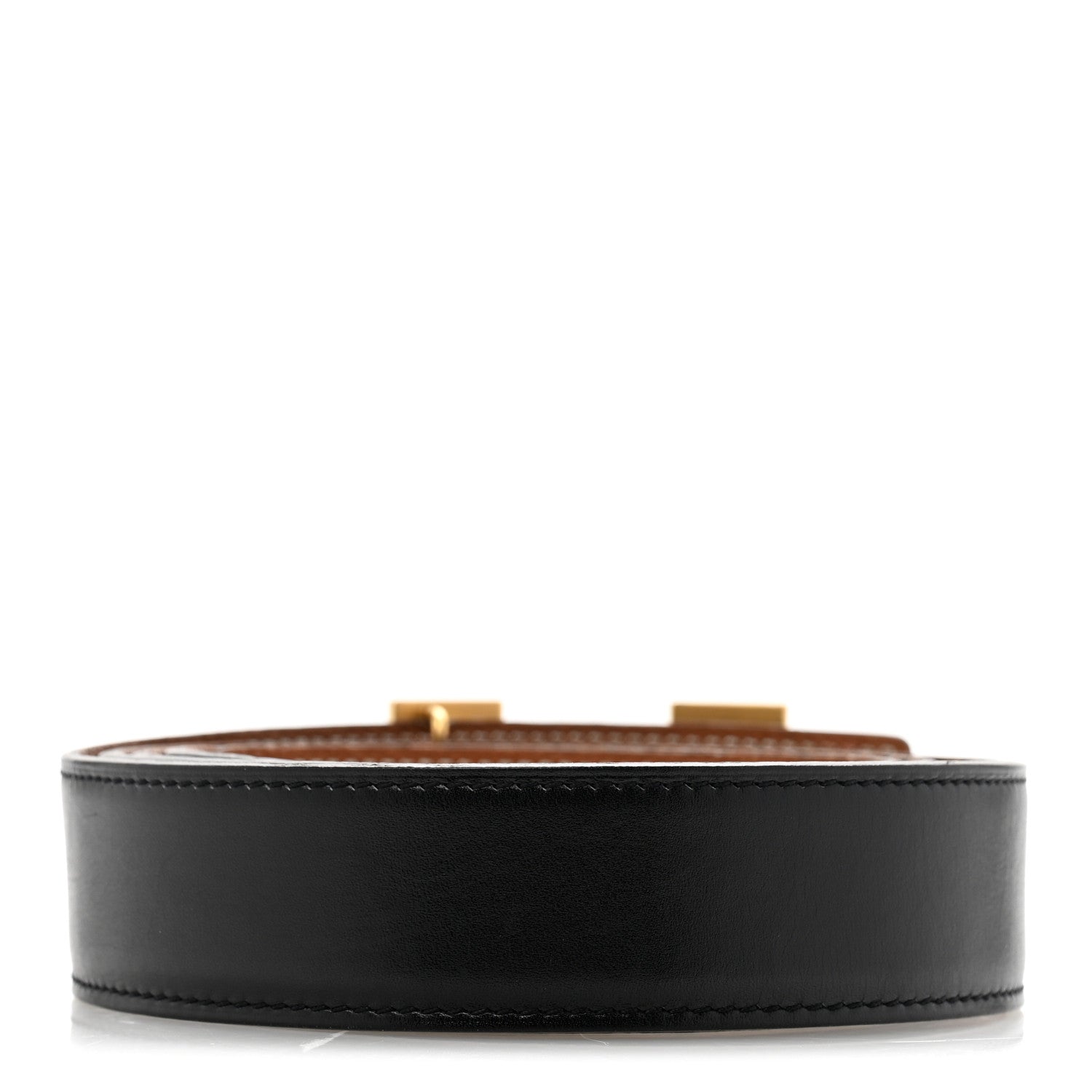 Hermes Box Togo 32mm H Belt 110 44 Black Gold 2 of 8