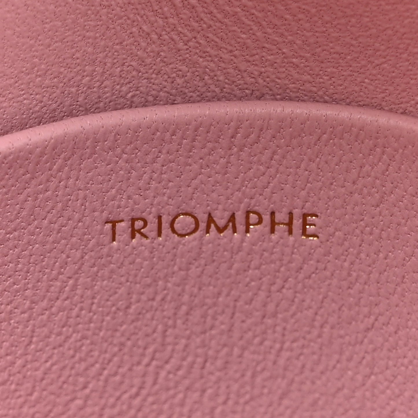 Shiny Calfskin Triomphe Mini Besace Clea Light Pink