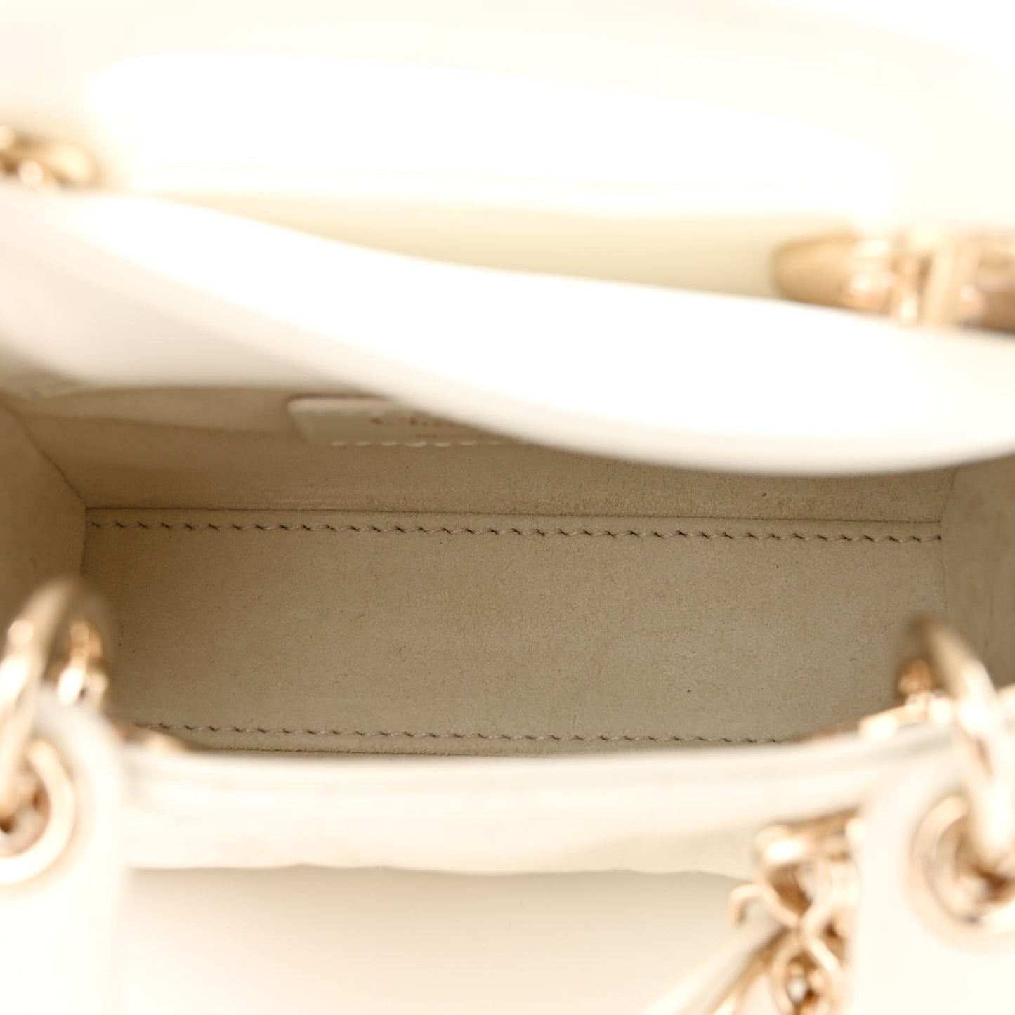 Calfskin Cannage Dioramour Micro Lady Dior Dior White