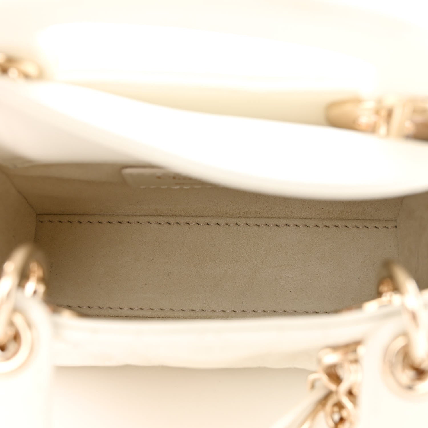 Christian Dior Calfskin Cannage Dioramour Micro Lady Dior Dior White 5 of 11