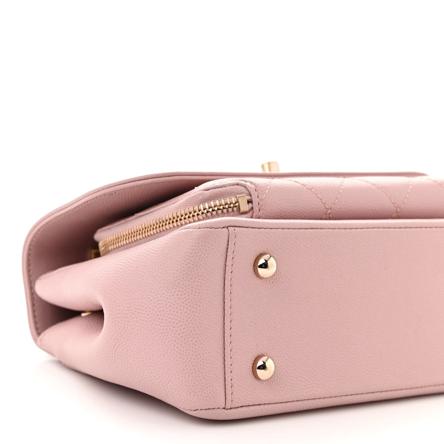 Caviar Quilted Small Business Affinity Flap Light Pink