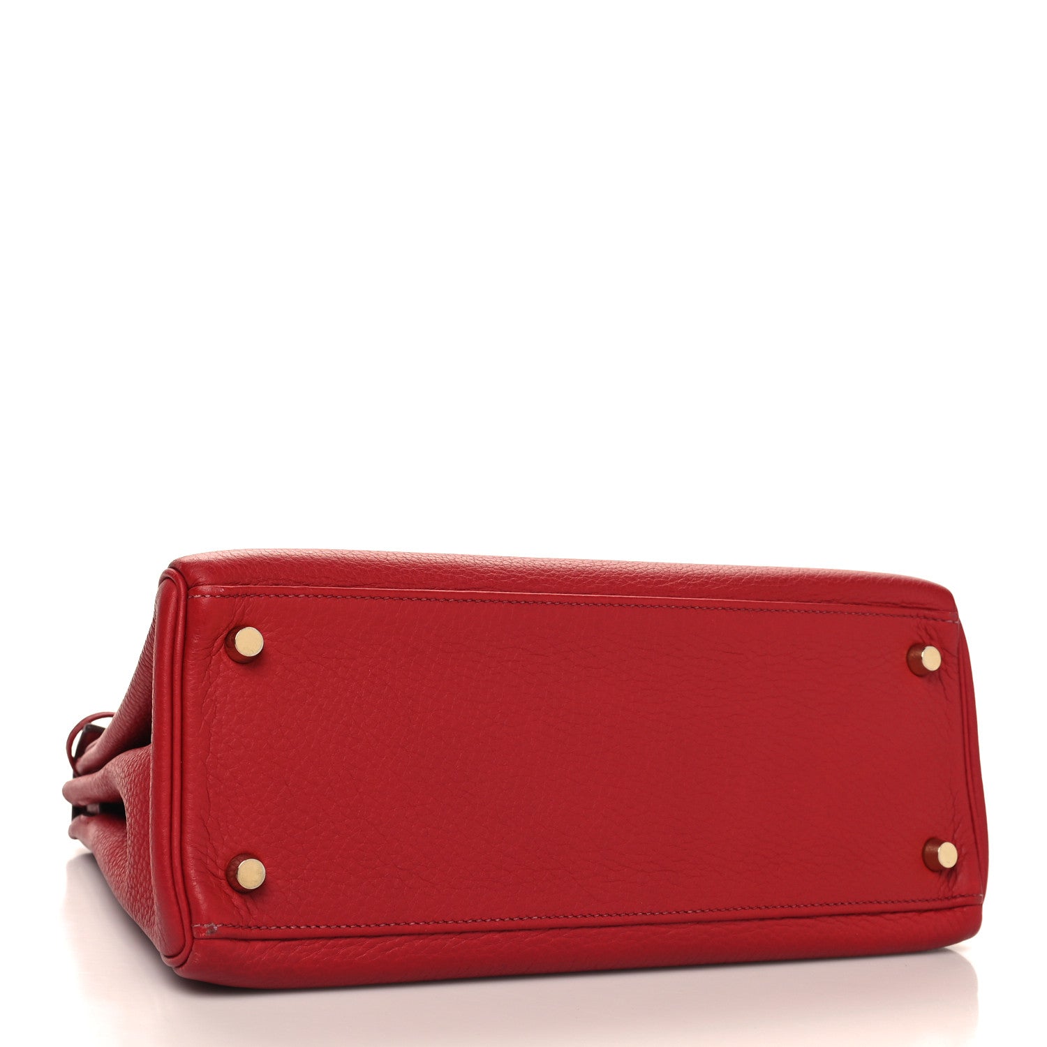 Hermes Taurillon Clemence Kelly Retourne 28 Rouge Vif 4 of 15