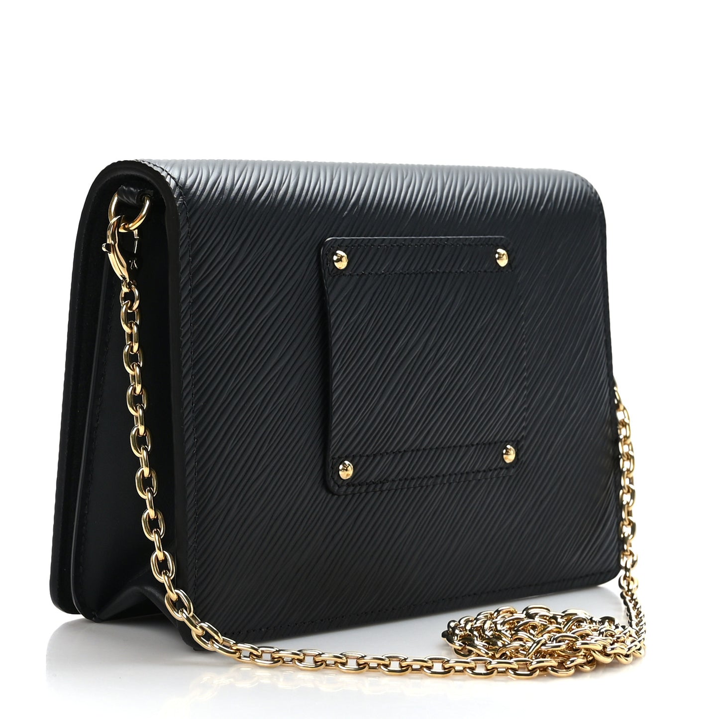 Epi Twist Belt Chain Wallet Black