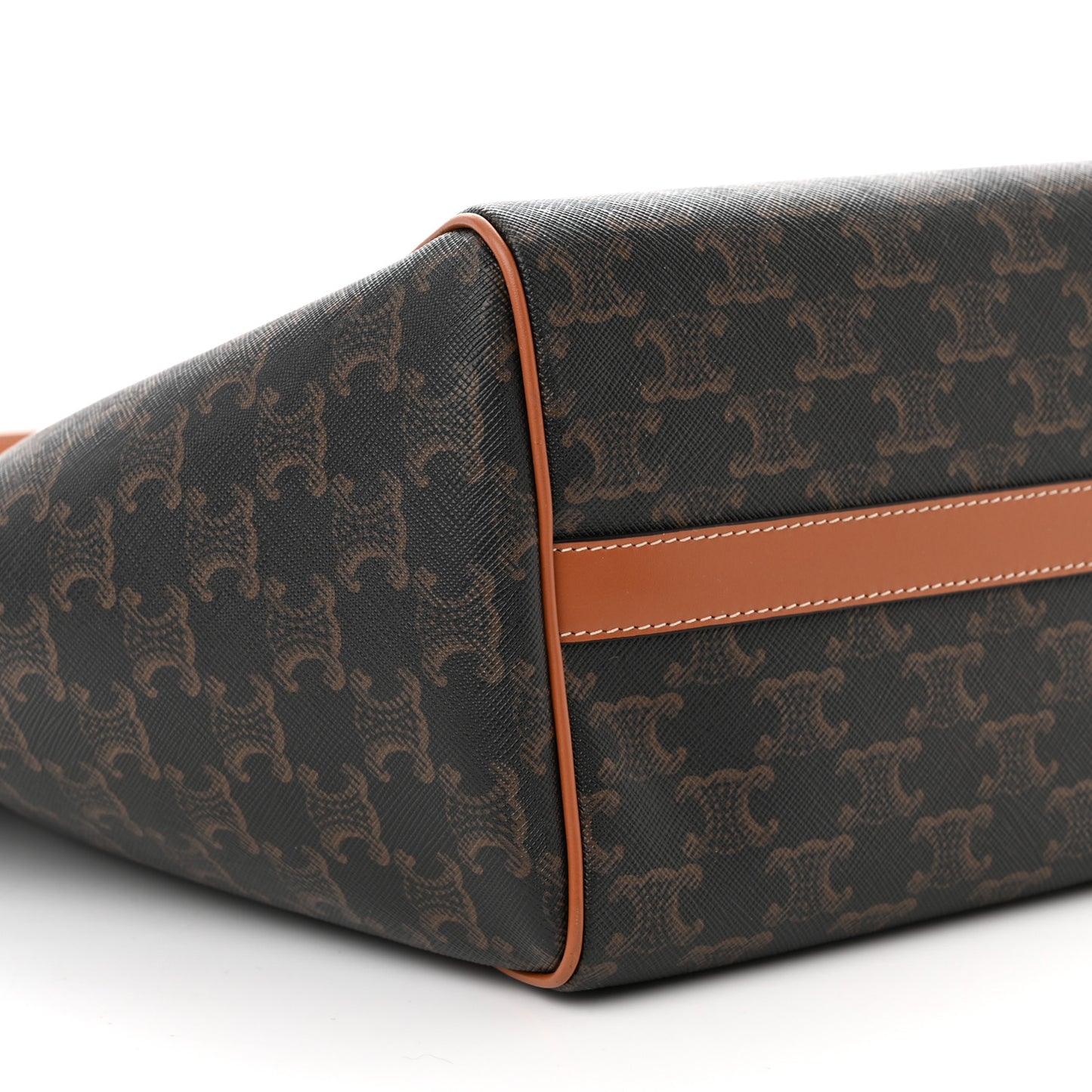 Triomphe Canvas Medium Folded Cabas Tan