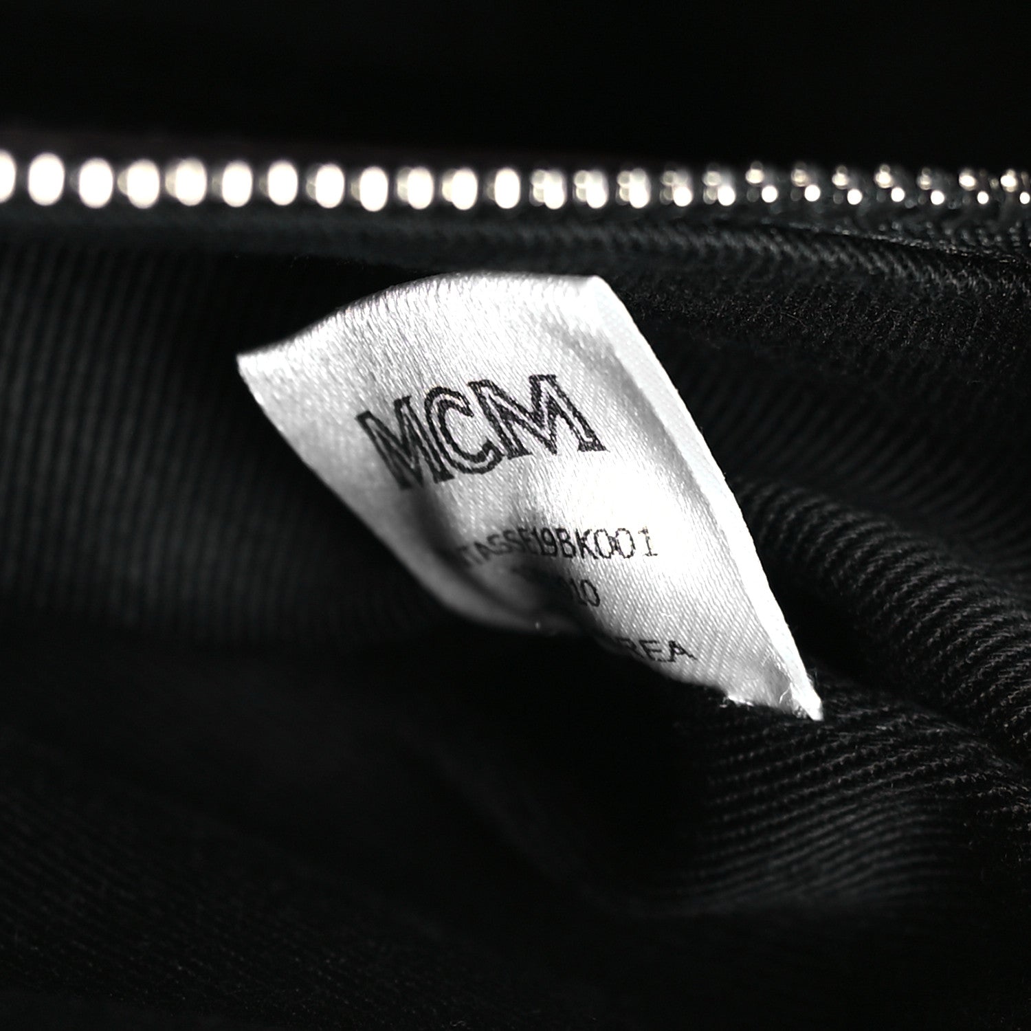 MCM Visetos Small Half Moon Crossbody Bag Black 7 of 9