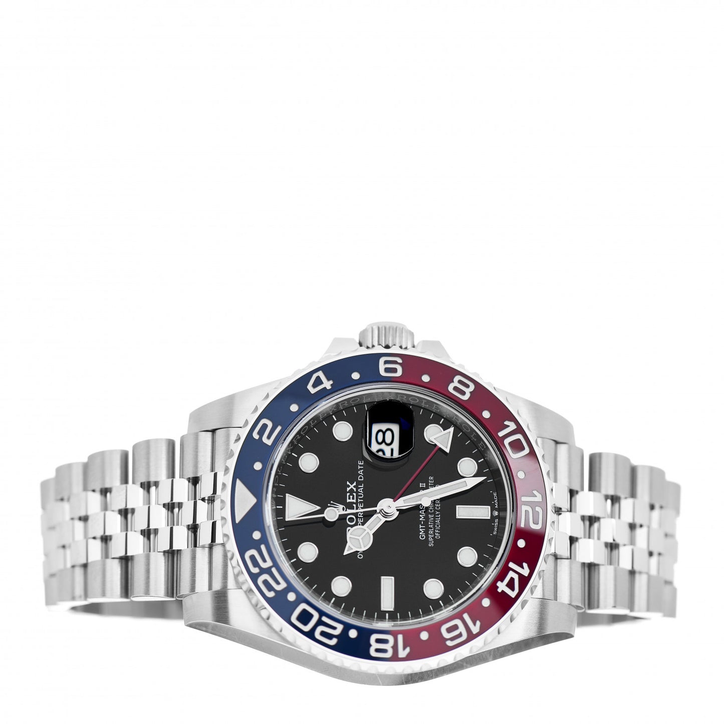 Stainless Steel 40mm Oyster Perpetual Date GMT Master Ⅱ Pepsi Watch 126710BLRO
