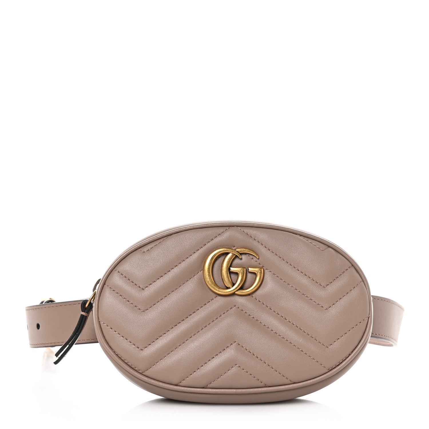 Gucci Calfskin Matelasse GG Marmont Belt Bag 95 38 Porcelain Rose 1 of 11