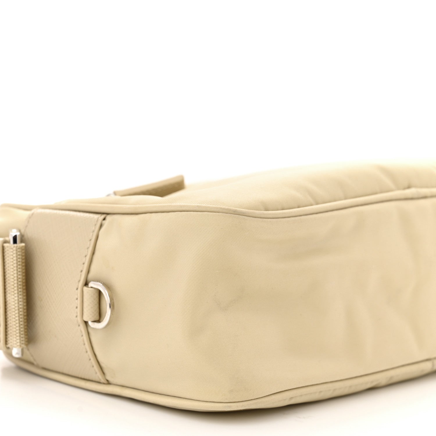 Prada Re-Nylon Vela Saffiano Double Zip Shoulder Bag Deserto 9 of 11